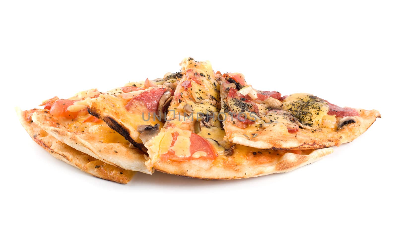 Pizza isolated by Givaga