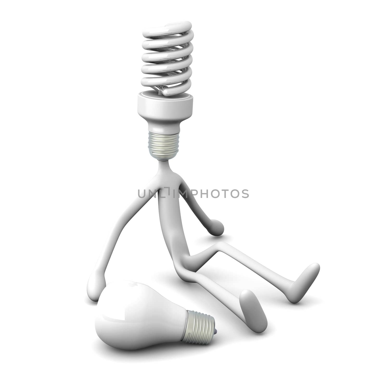 3D rendered Illustration. Isolated on white.