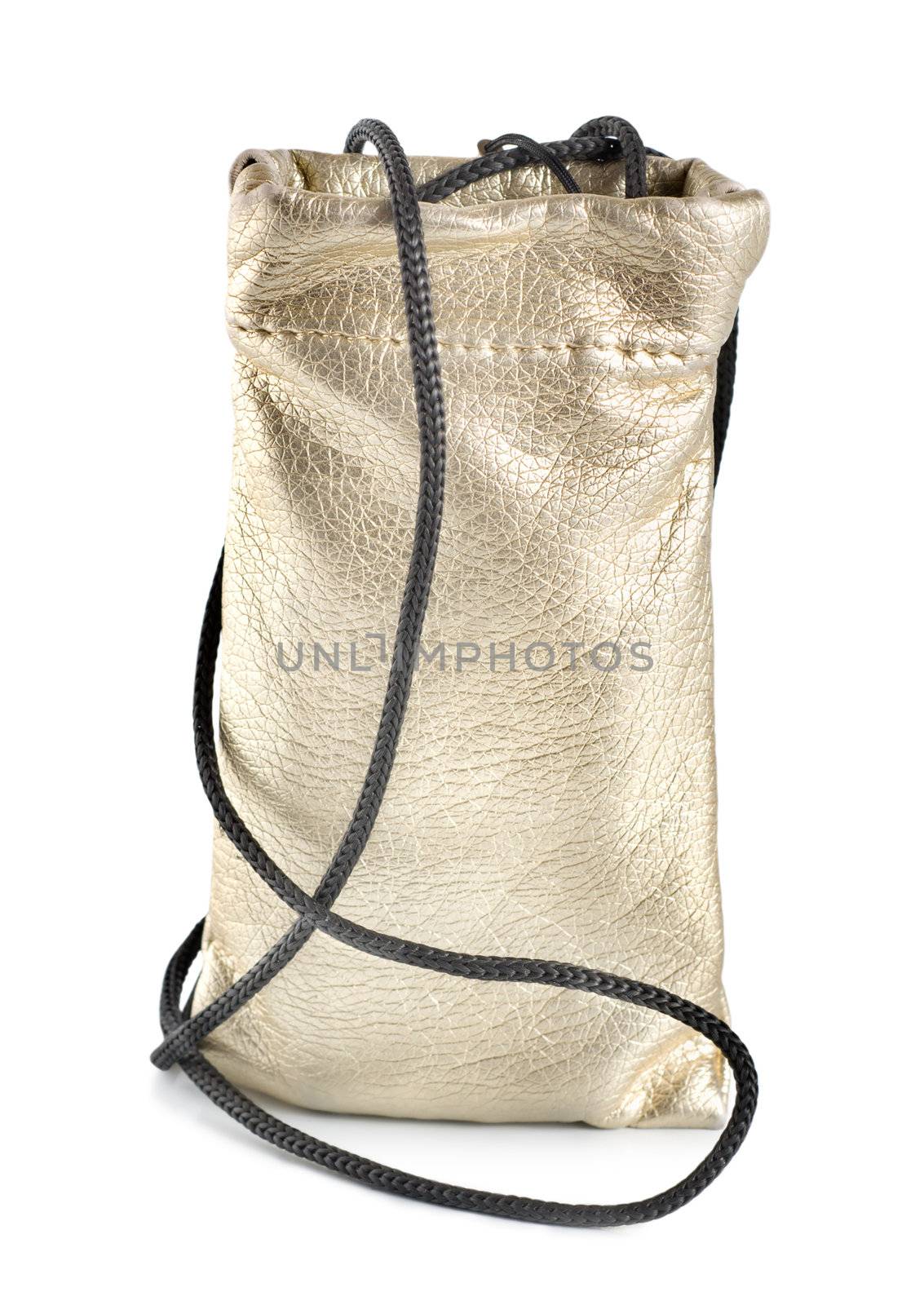Bag for mobile phone isolated on white background
