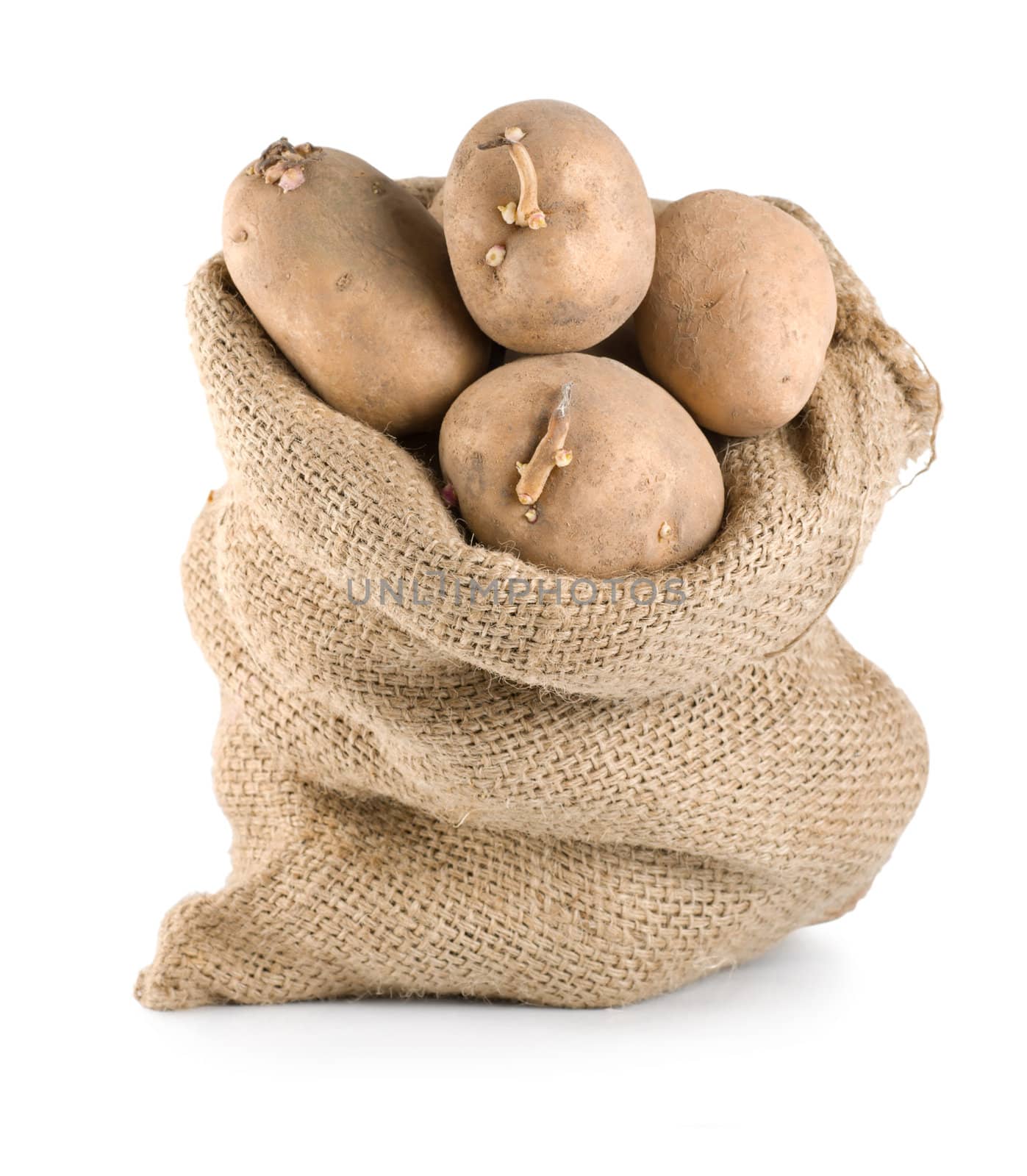 Potatoes in sack by Givaga