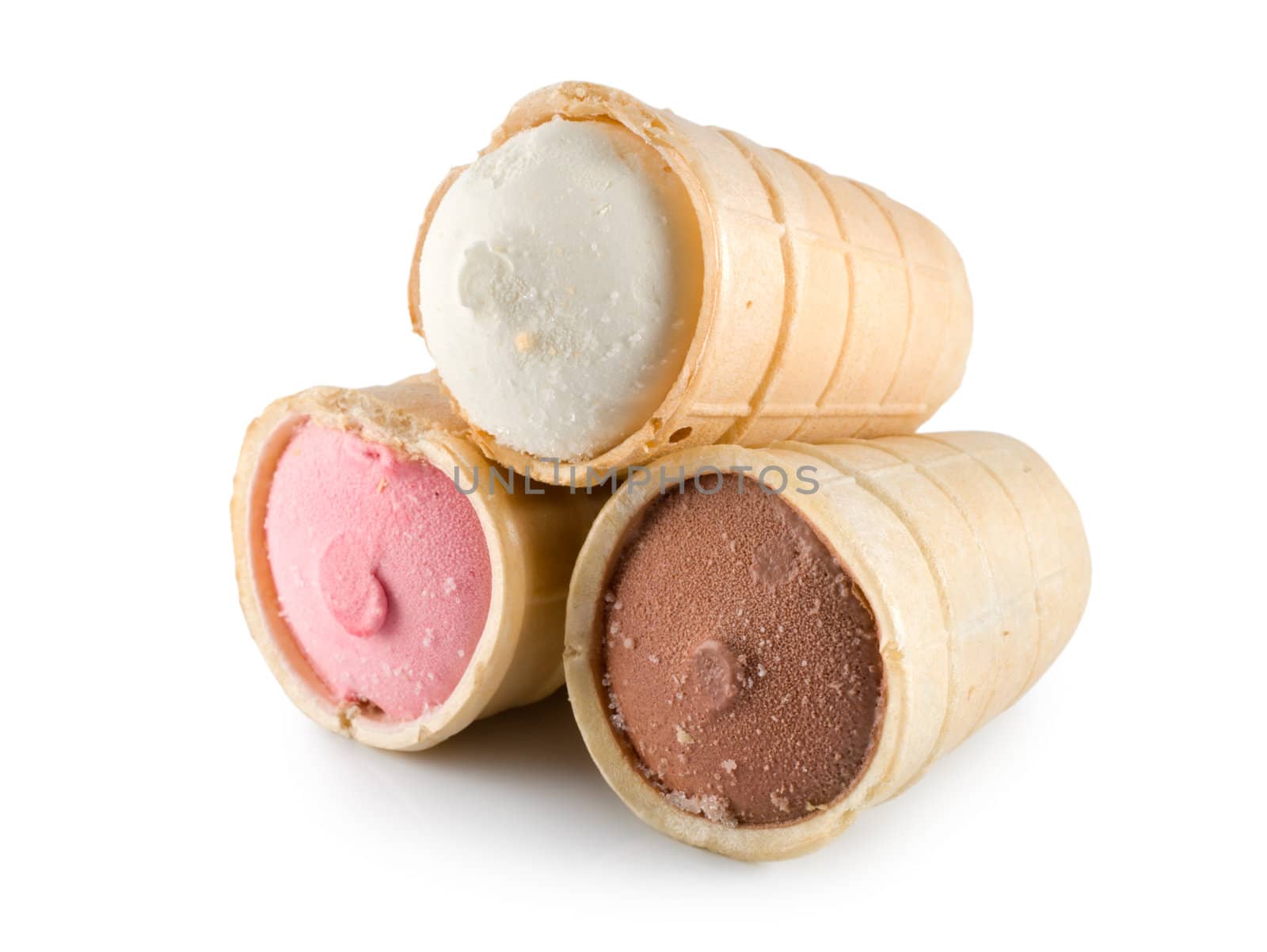 White brown and red ice cream by Givaga