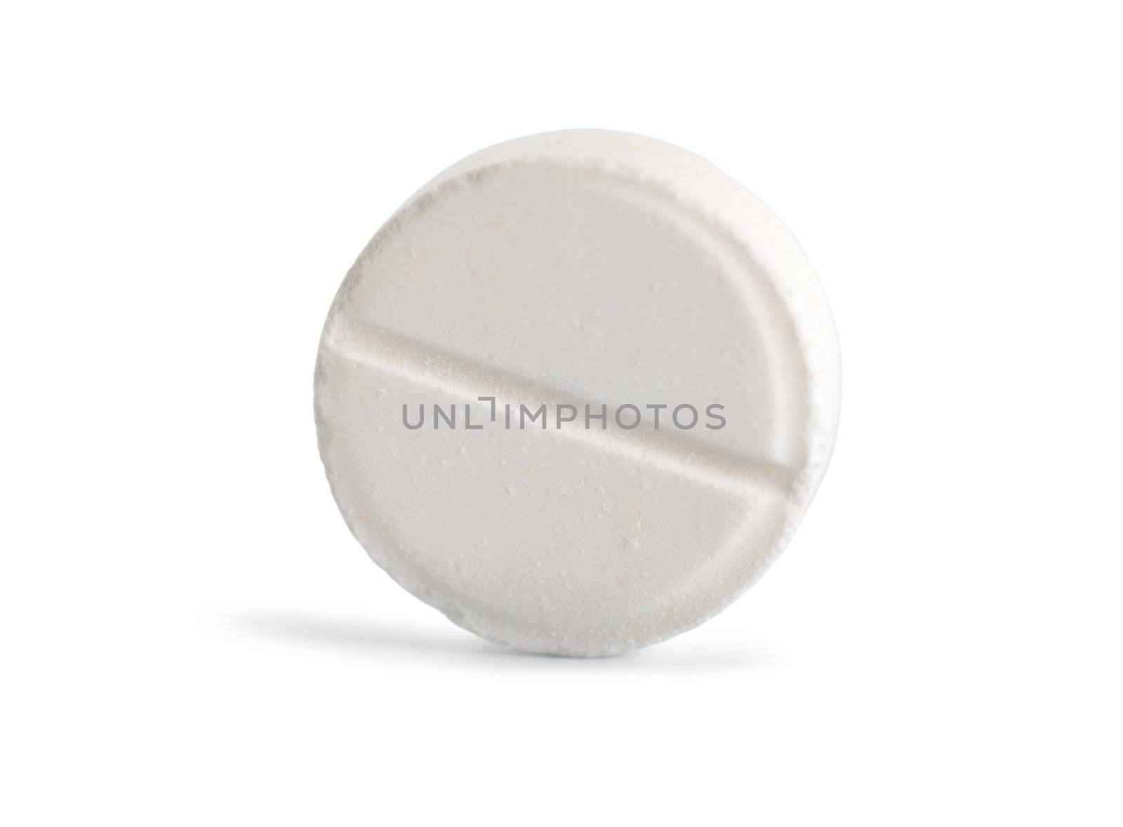 Tablet aspirin isolated on a white background (Path)