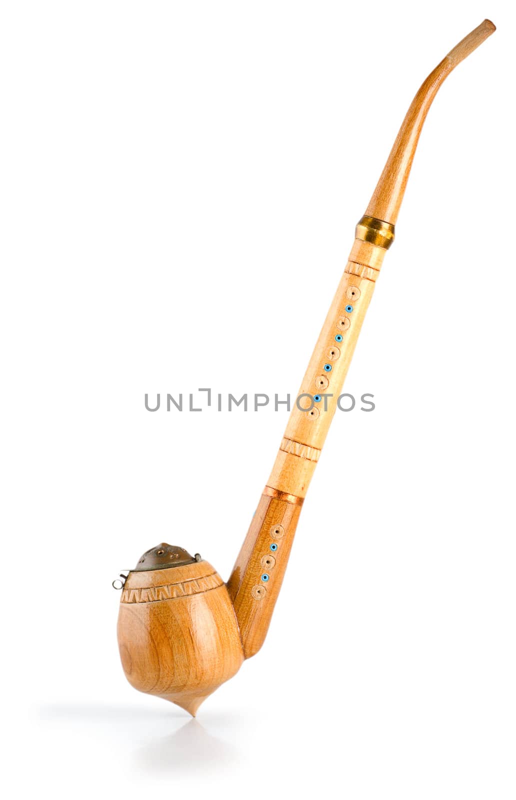 Smoking pipe isolated on a white background