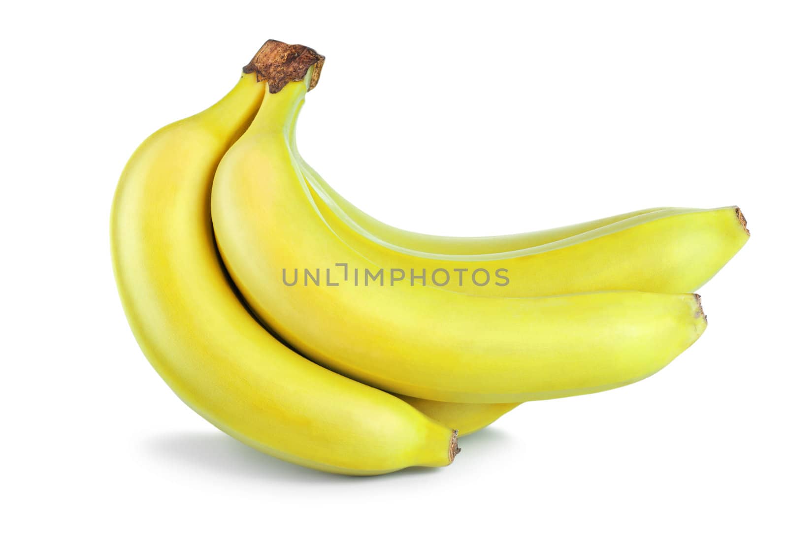 Bunch of yellow bananas isolated by Givaga