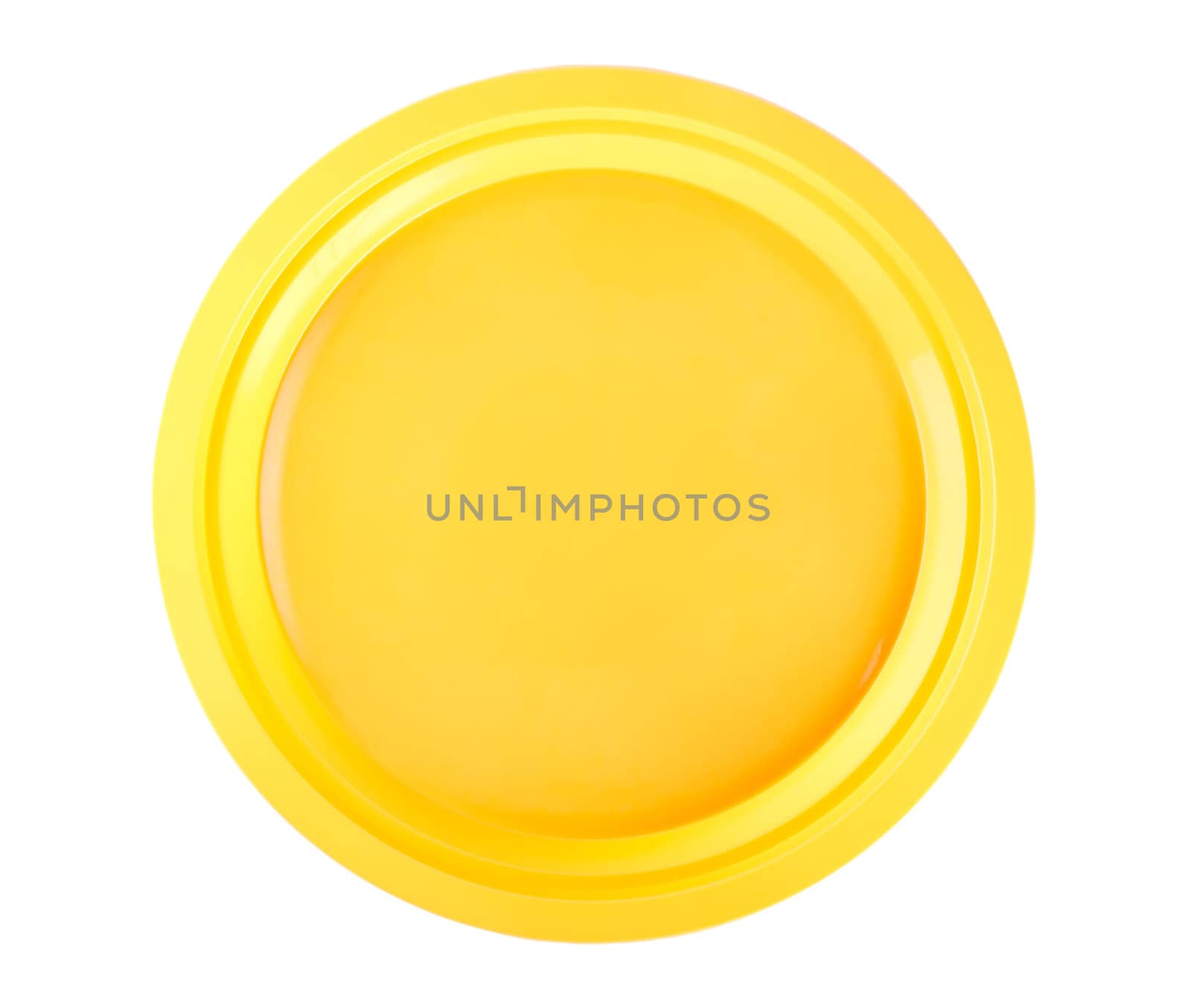 Yellow disposable plate by Givaga