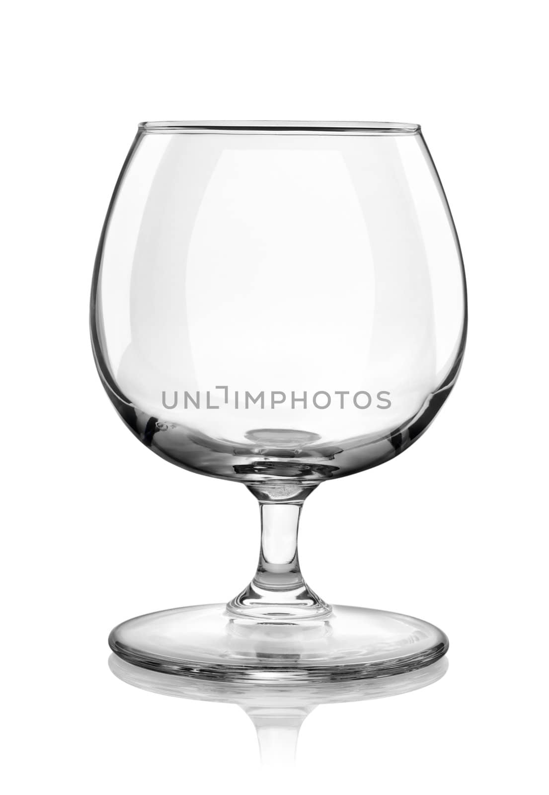 Brandy glass isolated on a white background