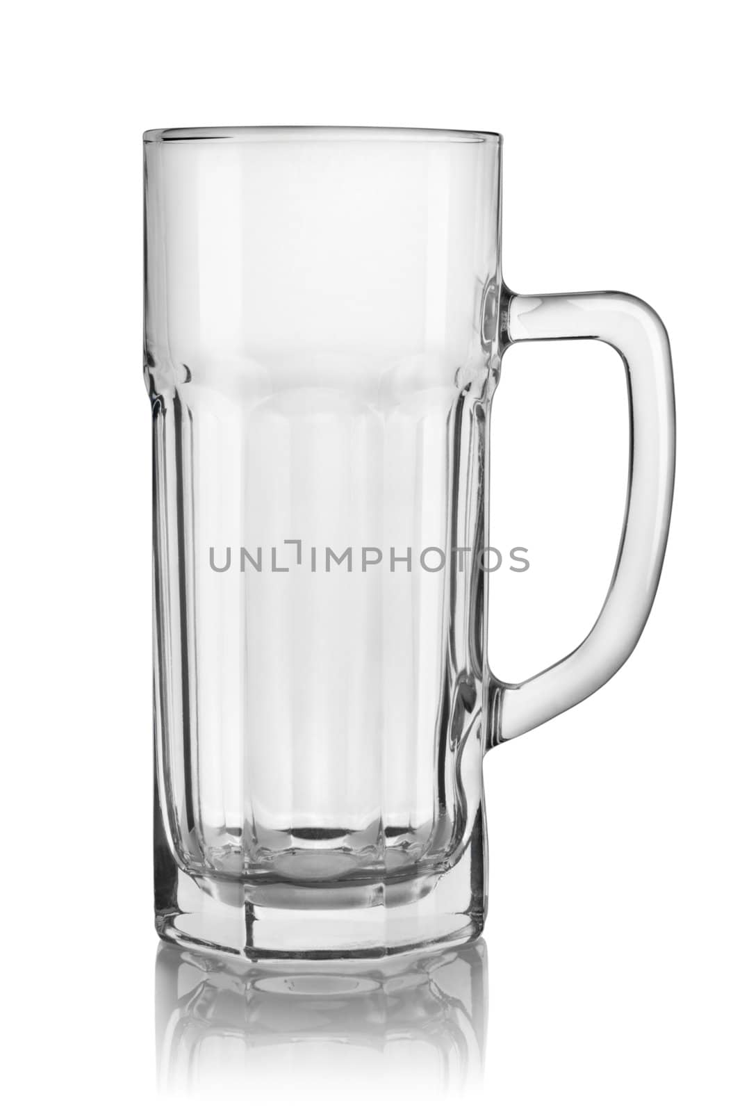 Empty beer glass isolated by Givaga