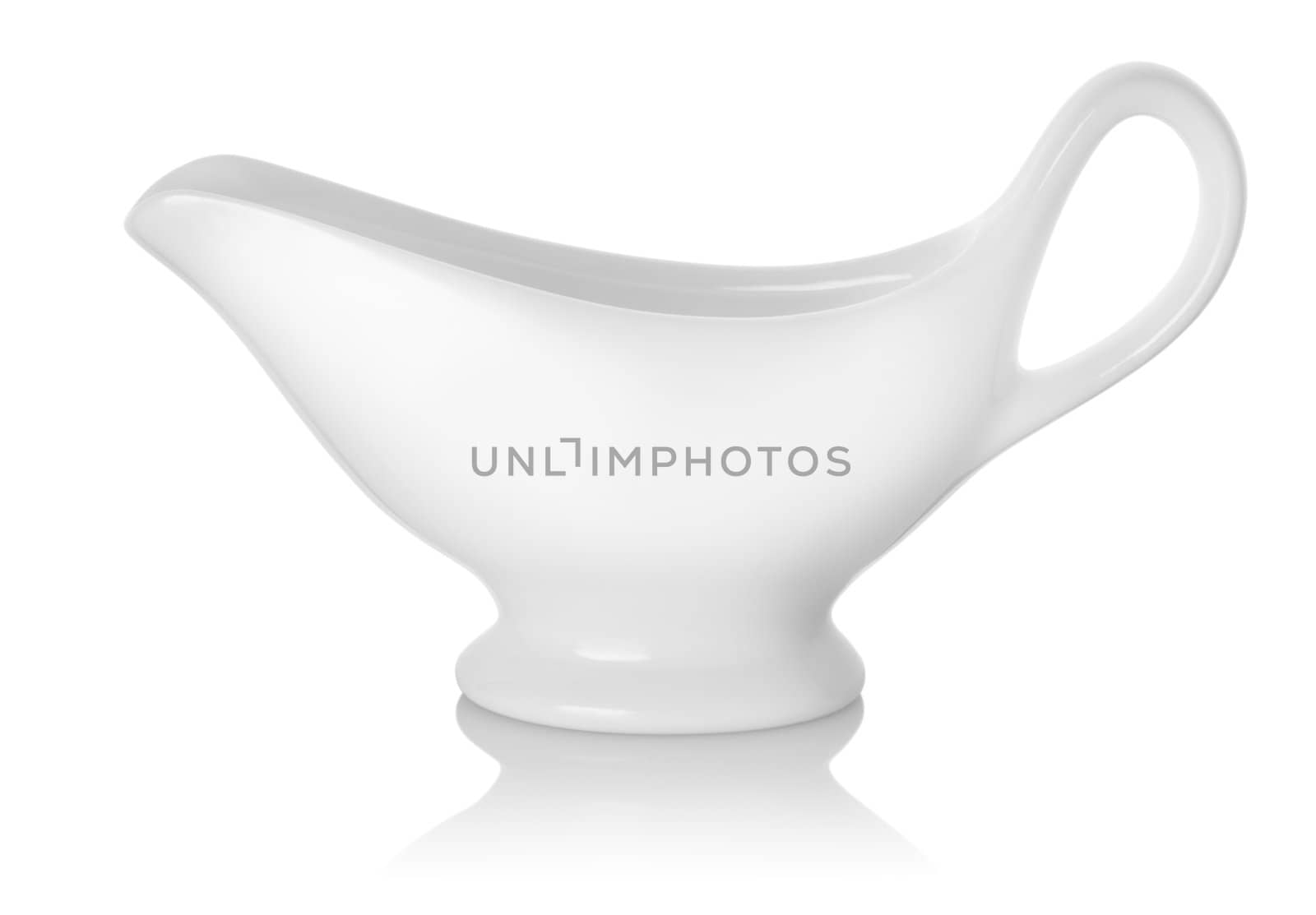 Gravy boat isolated on a white background