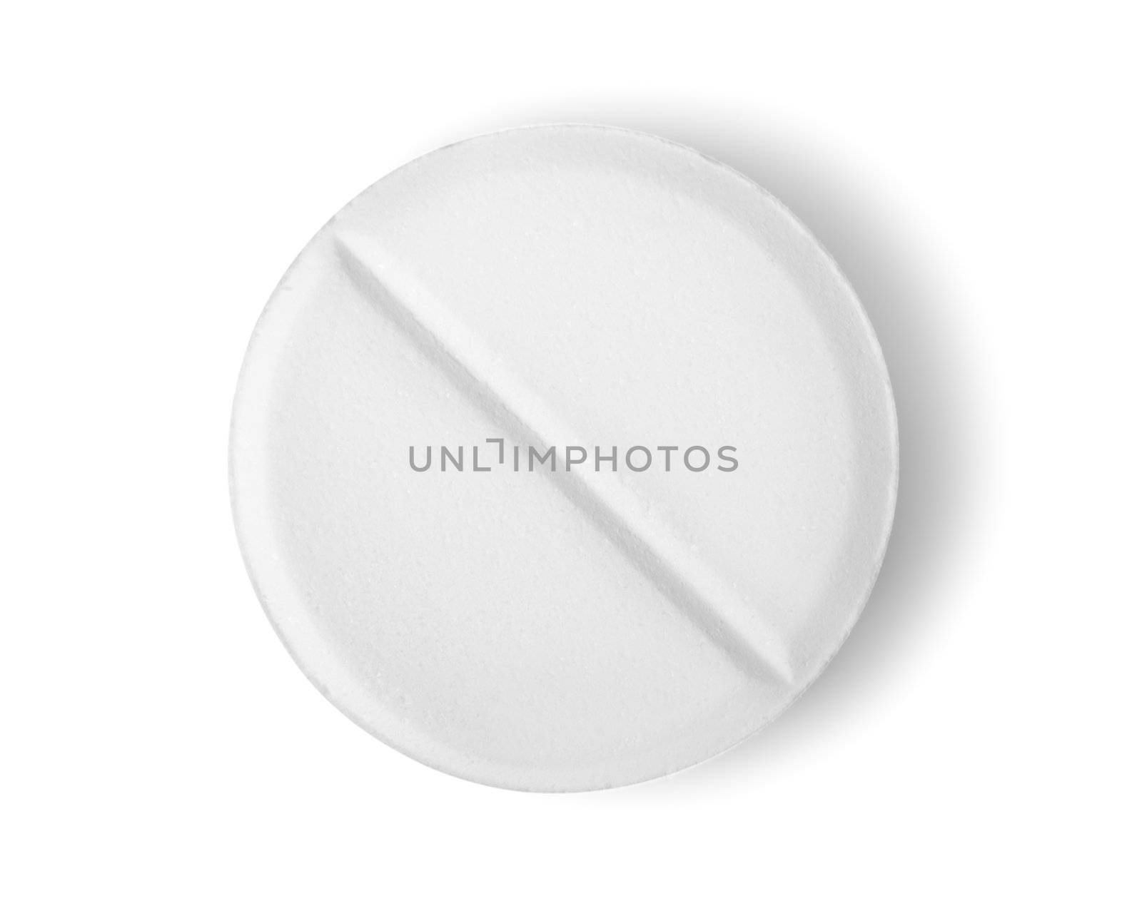 Tablet aspirin isolated Path by Givaga