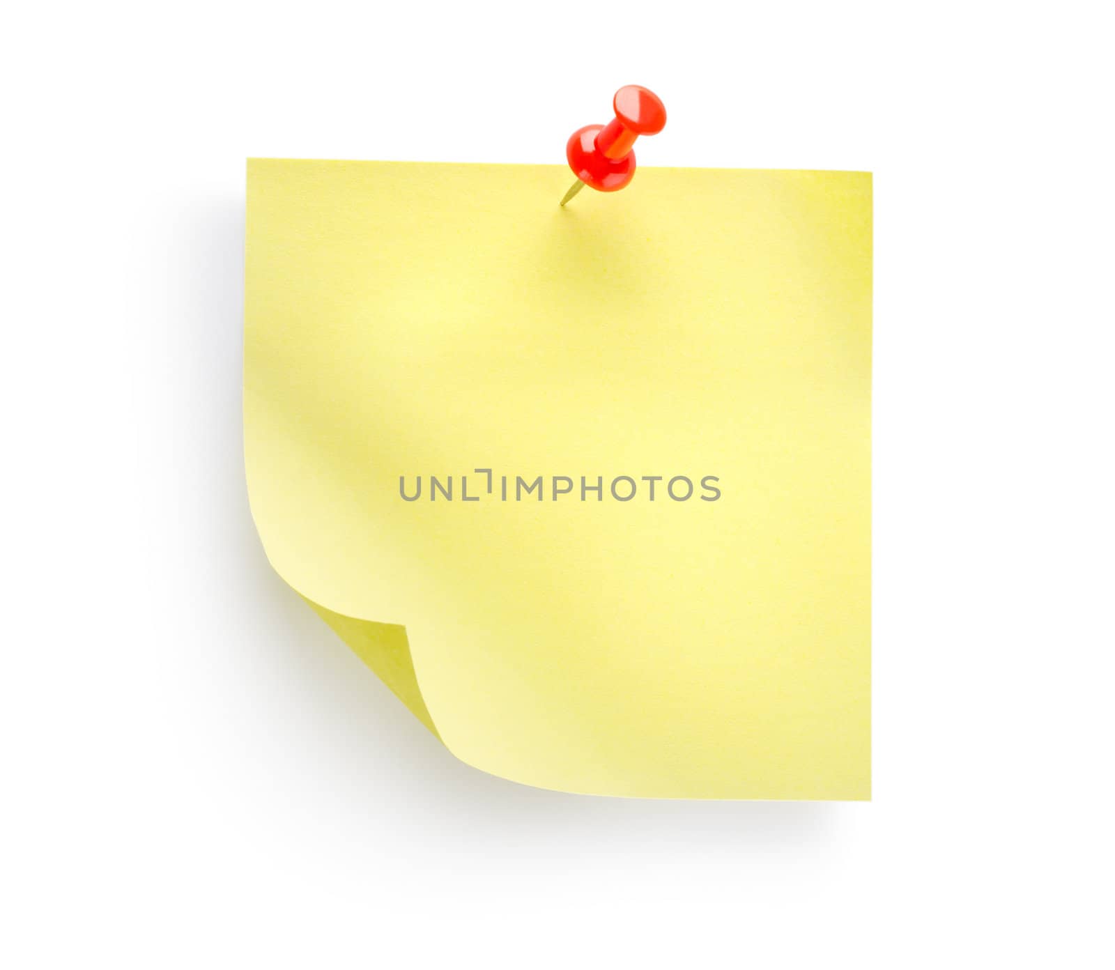 Yellow notebook isolated on a white background