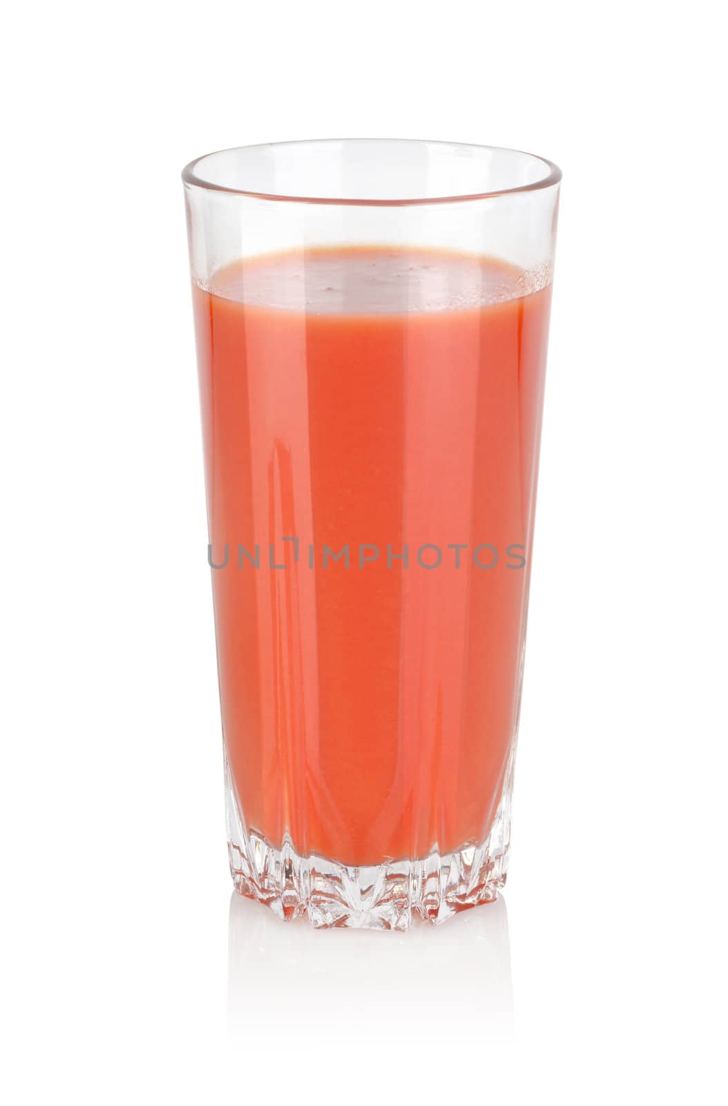 Glass of tomato juice by Givaga
