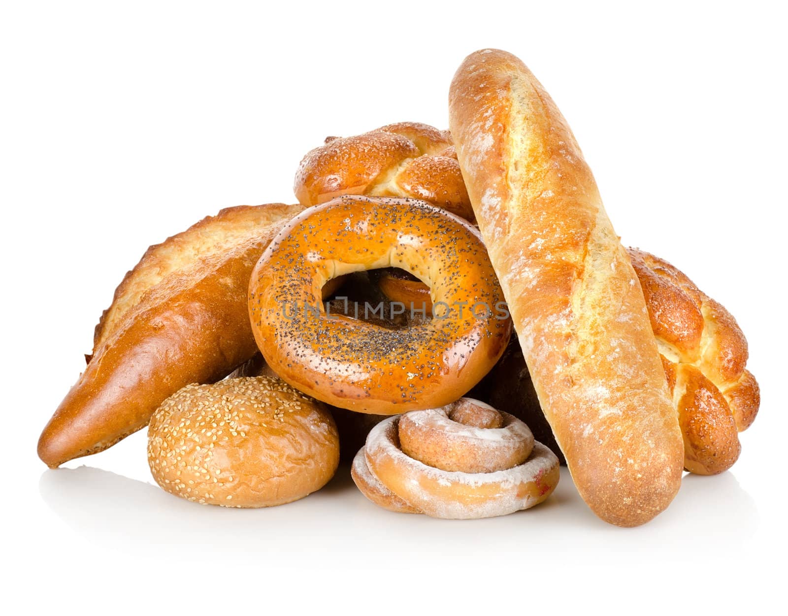 Collection of different breads by Givaga