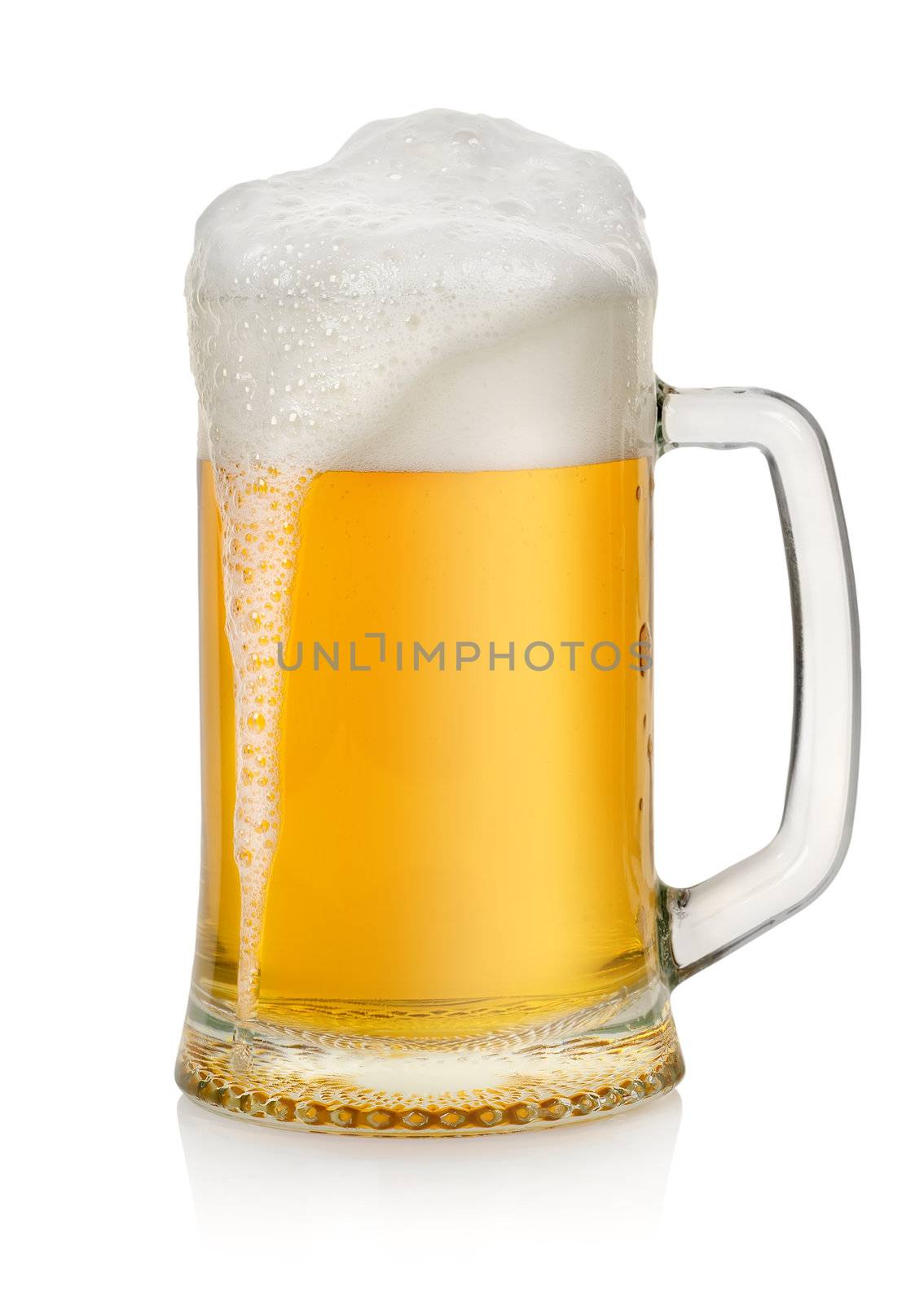 Mug with beer isolated by Givaga