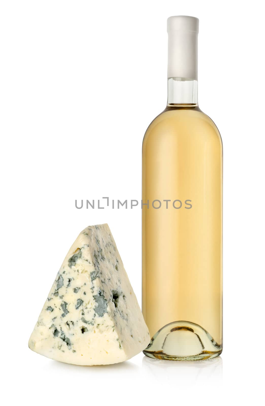 White wine and blue cheese by Givaga