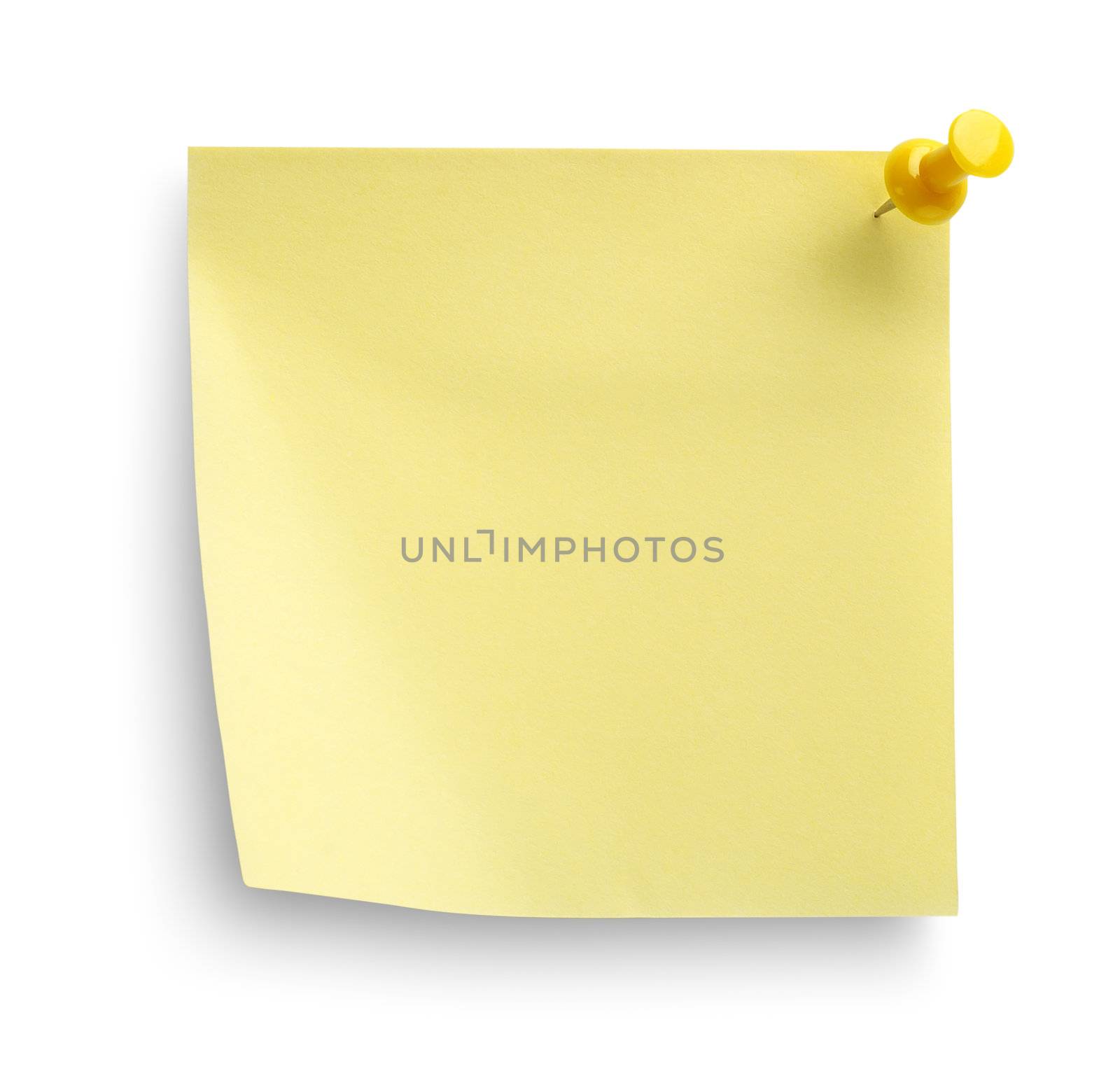 Yellow notebook isolated on a white background. Clipping Path