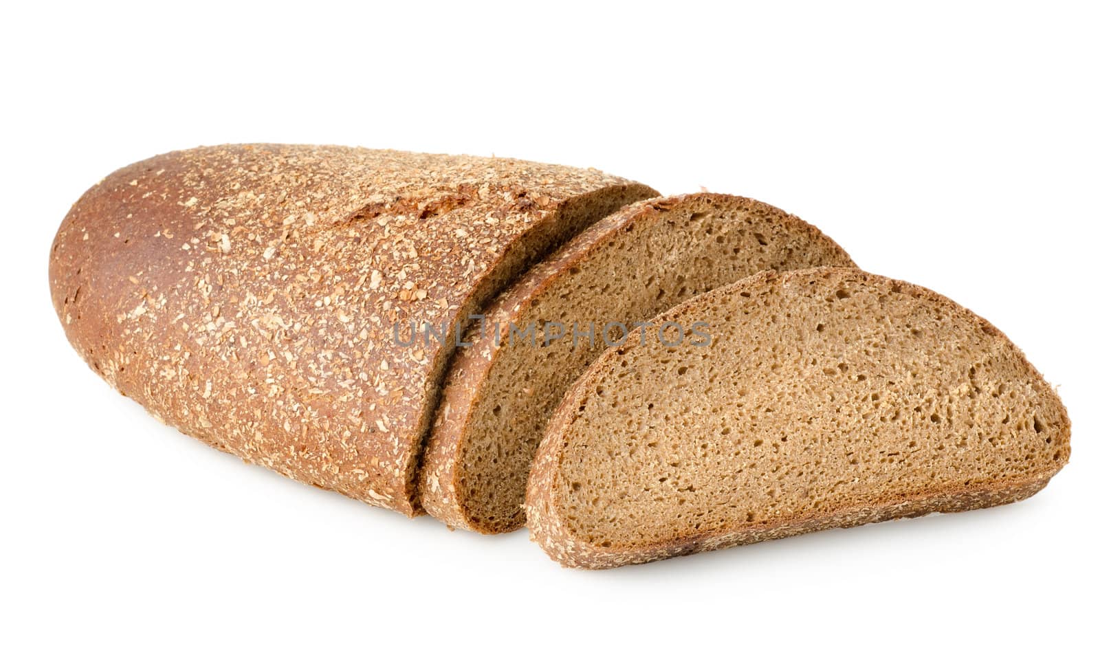 Rye braed isolated on a white background