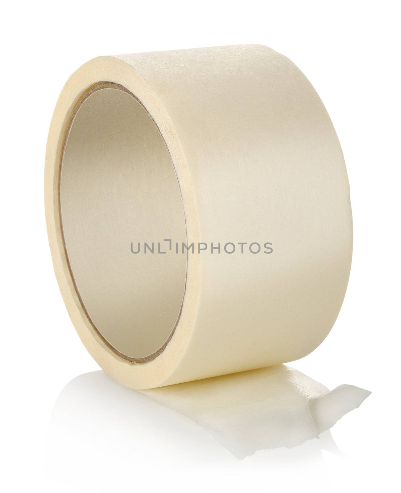 Roll of insulating tape isolated on a white background