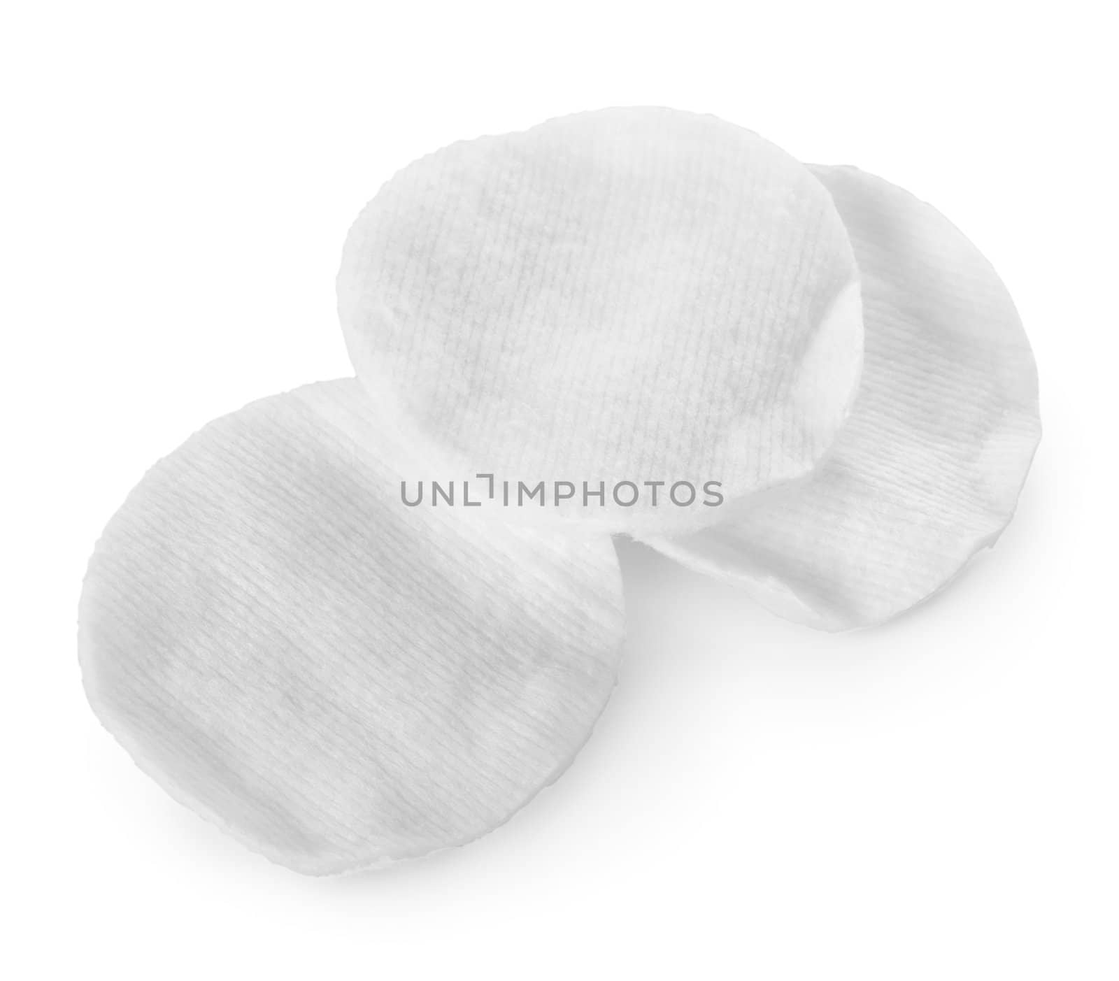 Cotton pad isolated on a white background