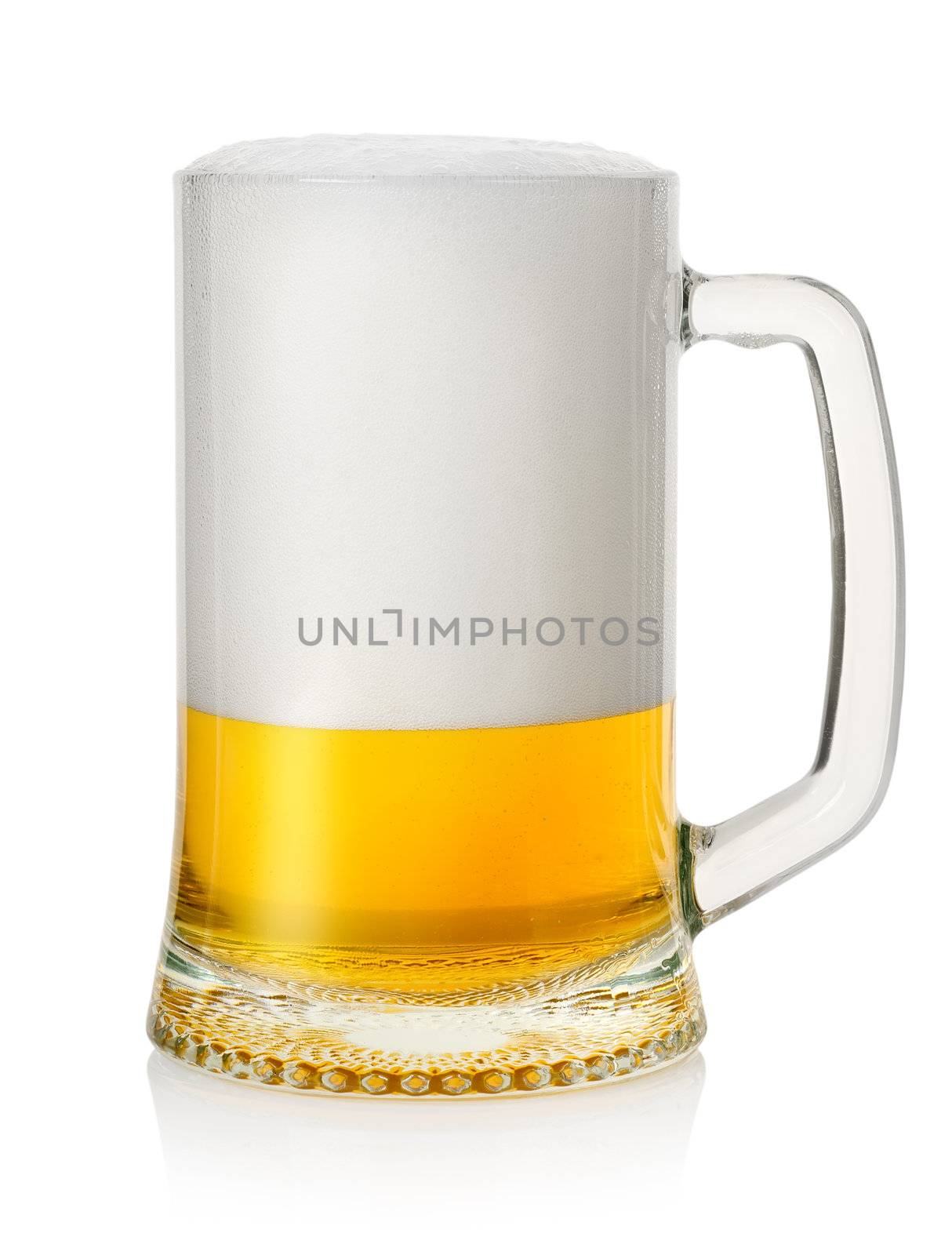 Mug with lager beer  by Givaga