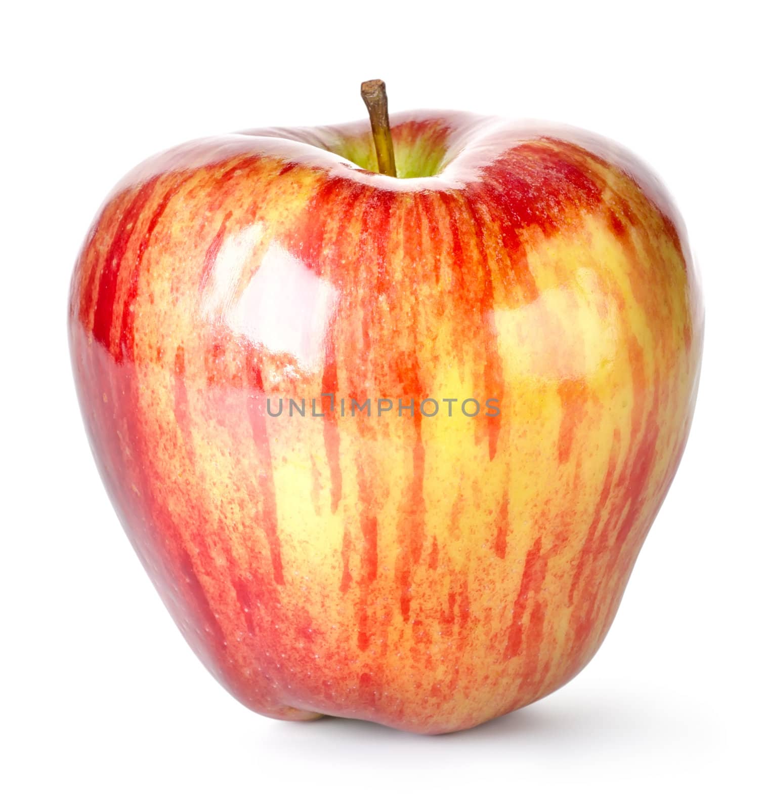 Red apple isolated  on a white background