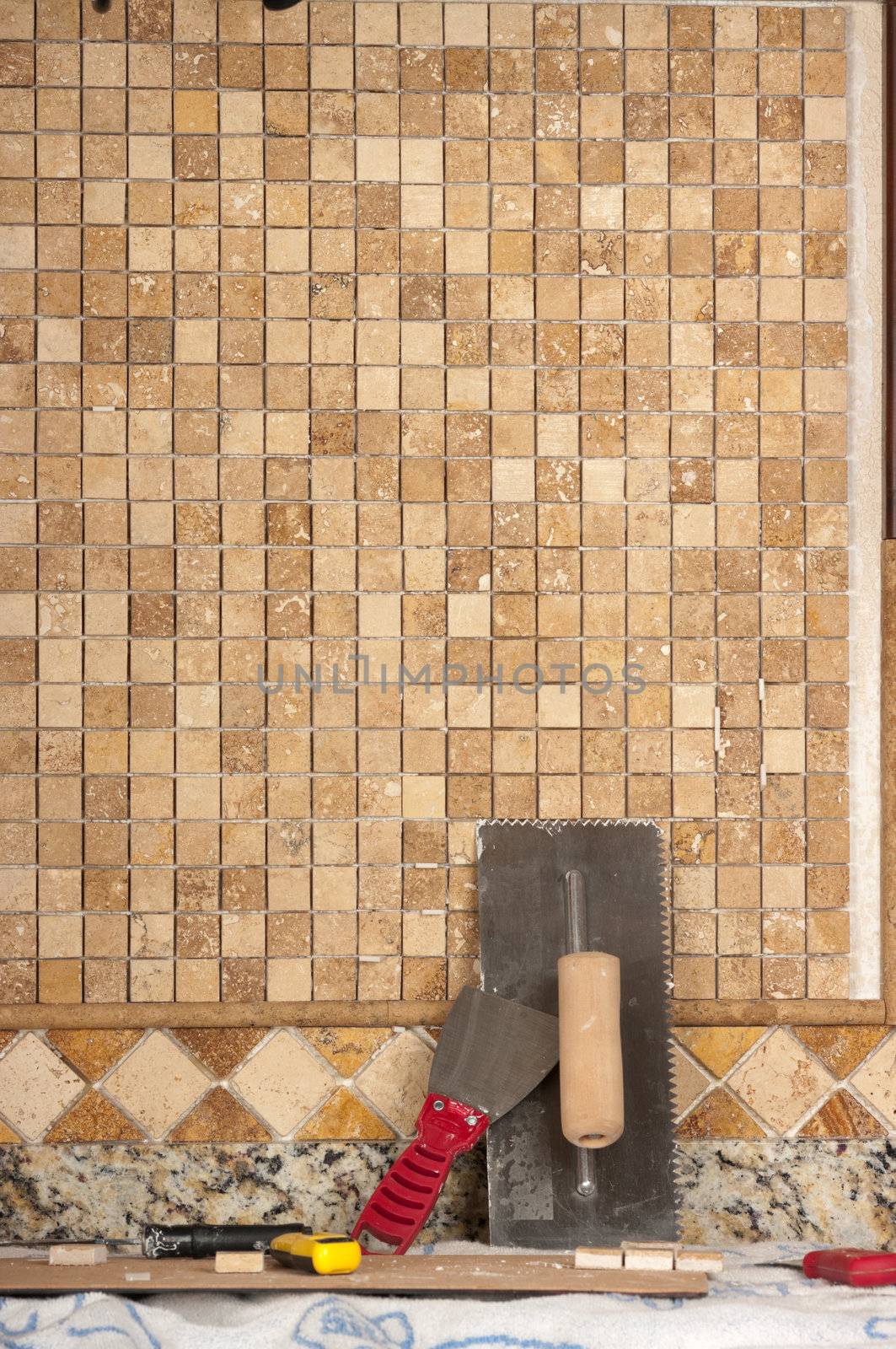 Tiling backsplash