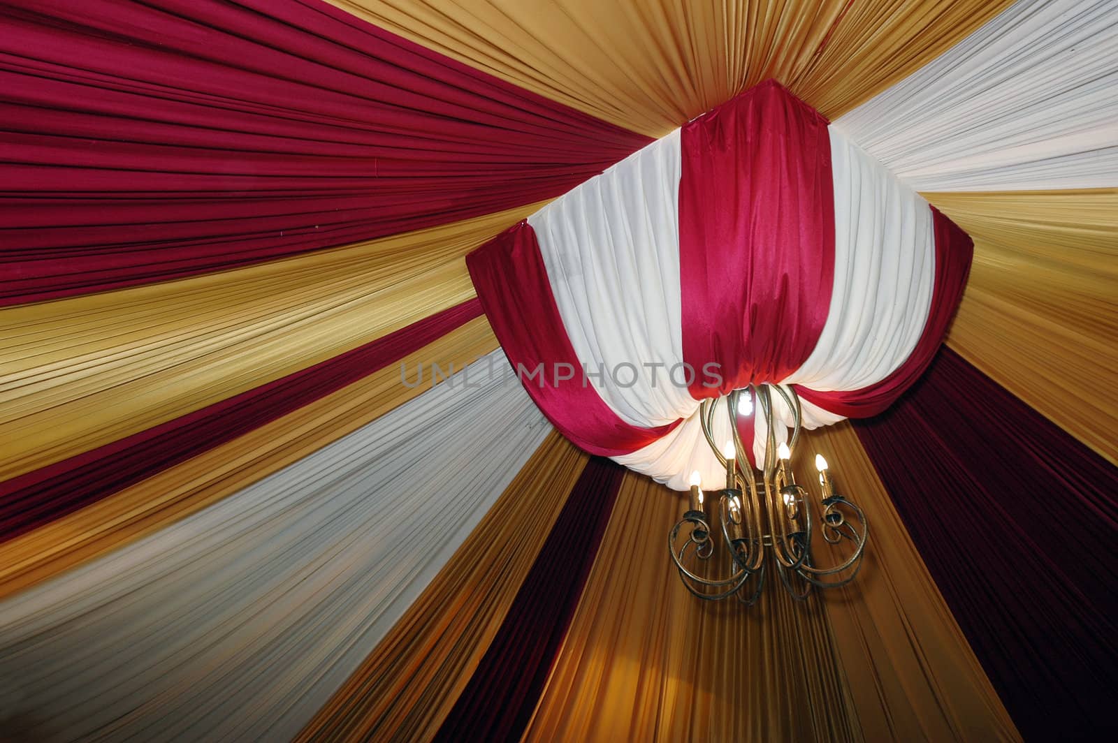 fabric decoration on wedding party by antonihalim