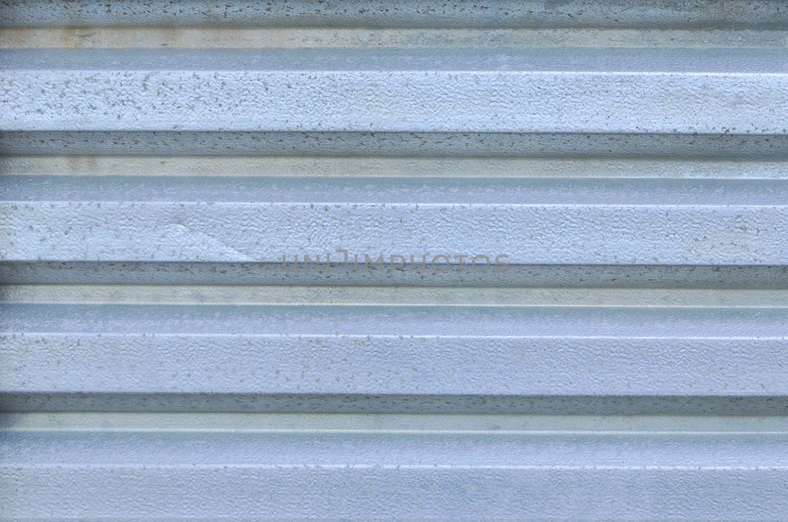 Close up corrugated metal roofing