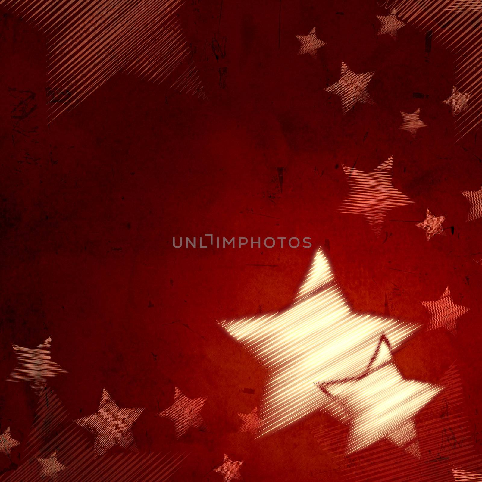 abstract red background with stars by marinini