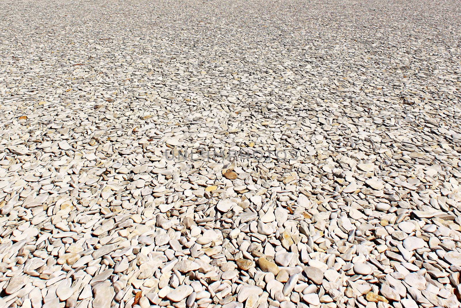 gravel embankments for roads or pedestrian walkways