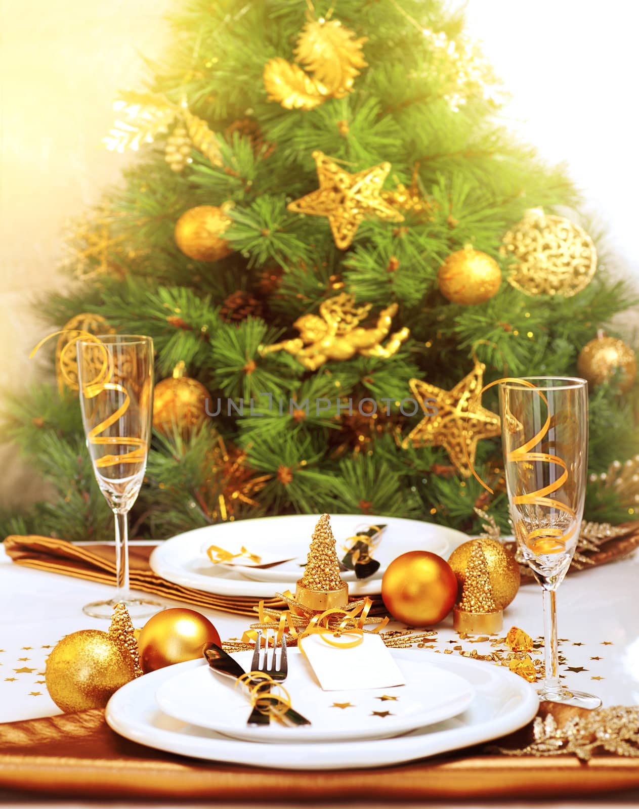 Romantic Christmastime dinner by Anna_Omelchenko