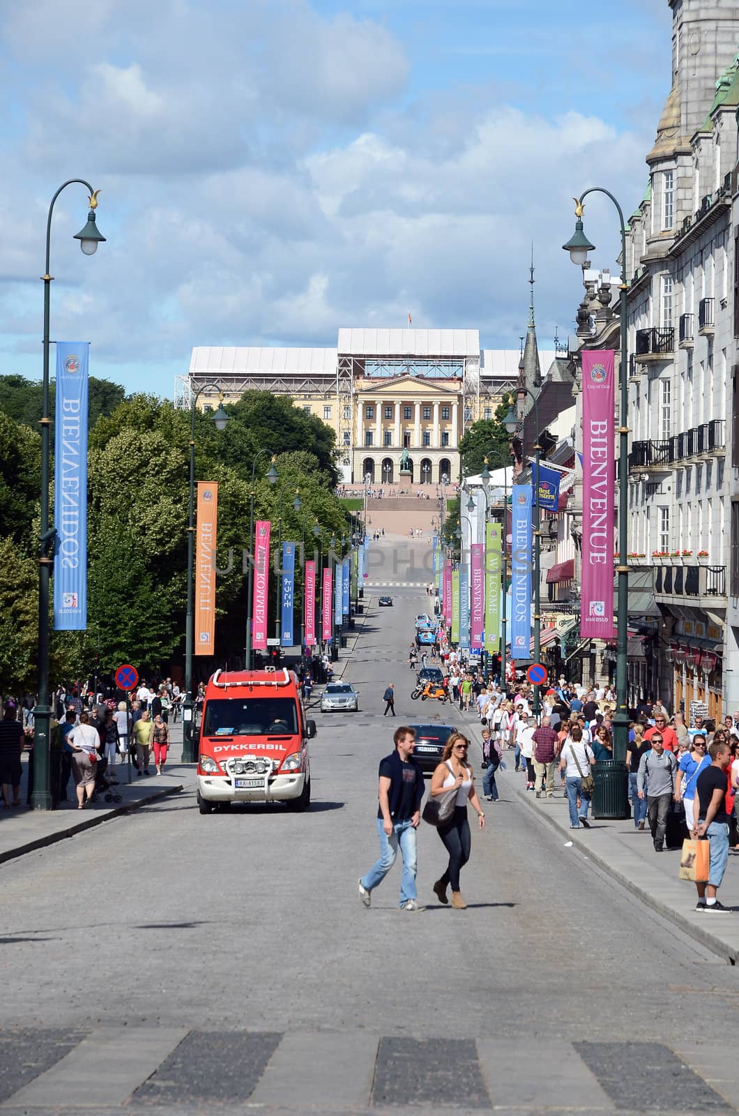 Karl Johans gate, Oslo Norway by ljusnan69