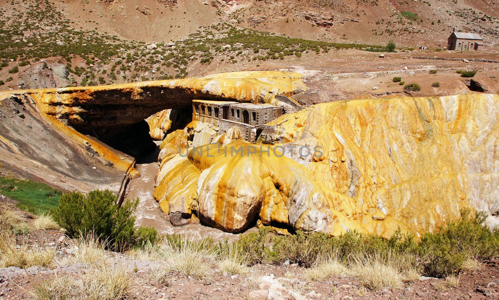 Inca Bridge, Andes Mountains, Argentina by alfotokunst