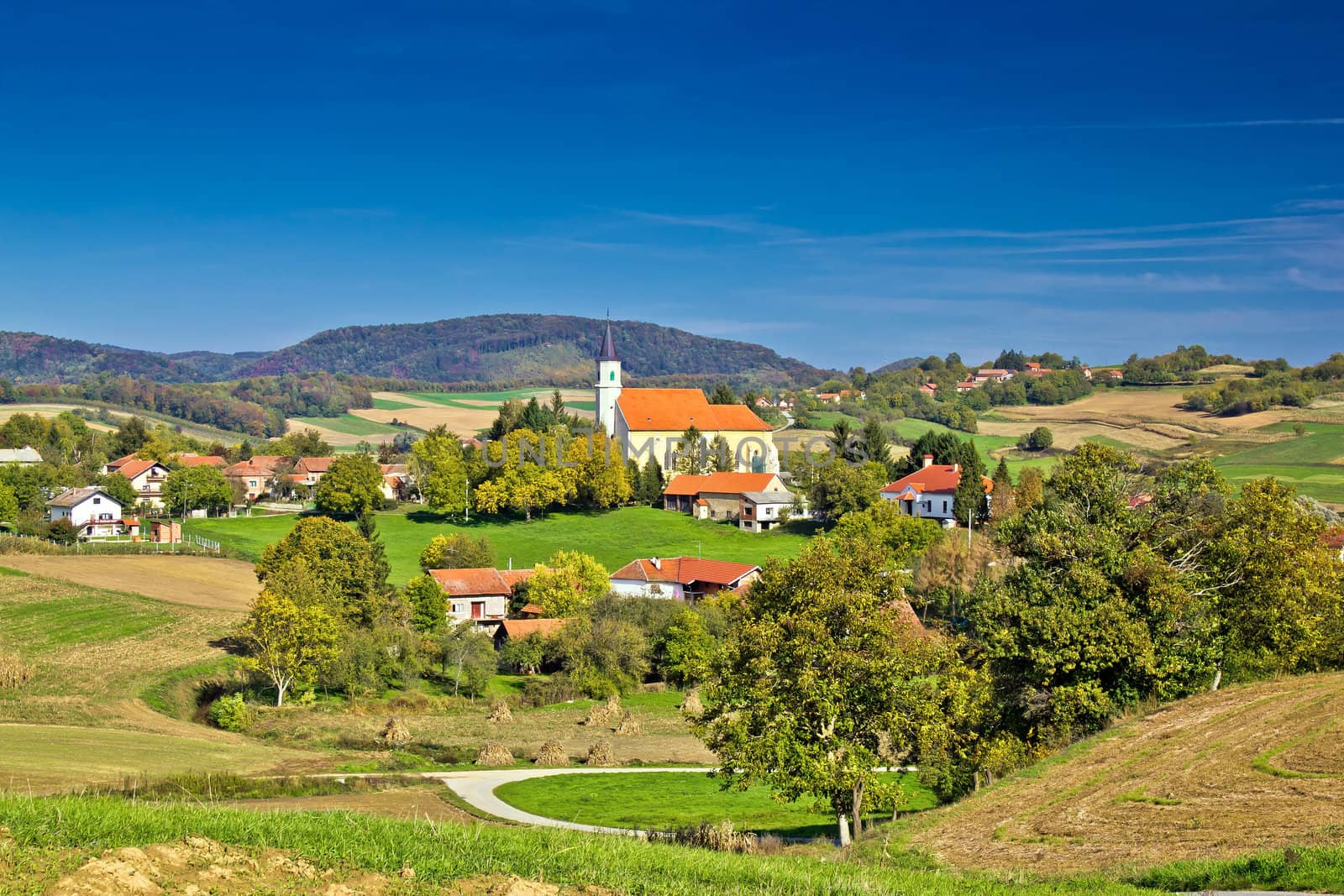 Idyllic green nature of croatian village of Glogovnica by xbrchx