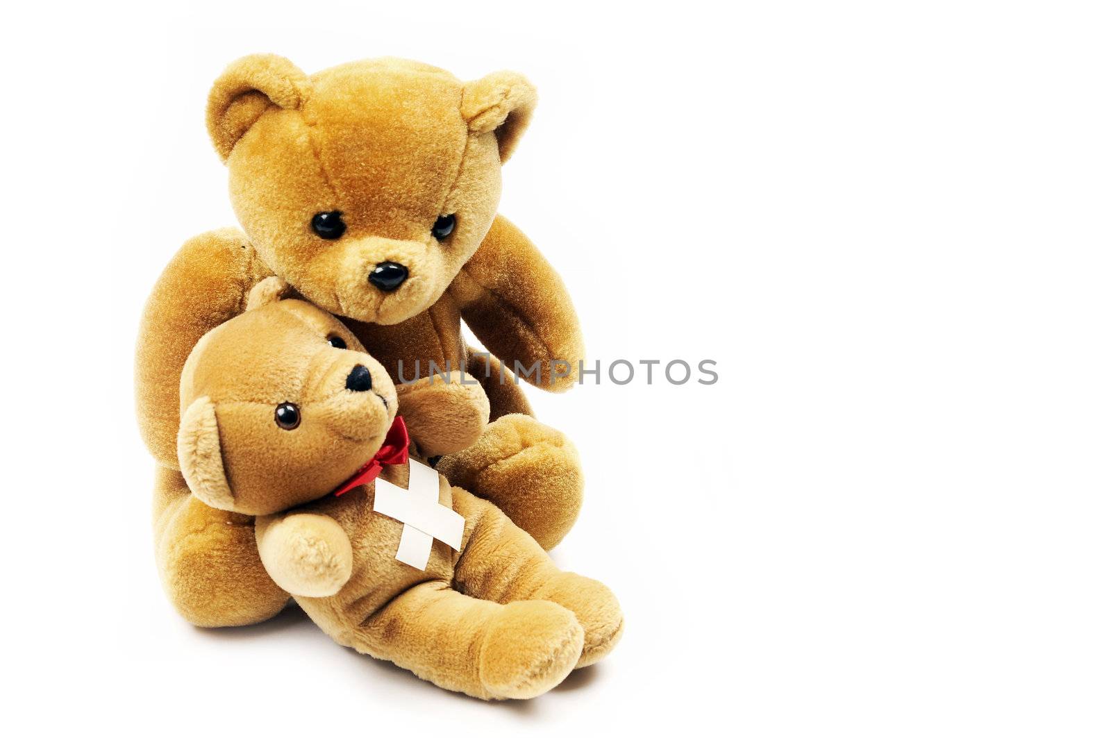 Teddy bears with patch by ljusnan69
