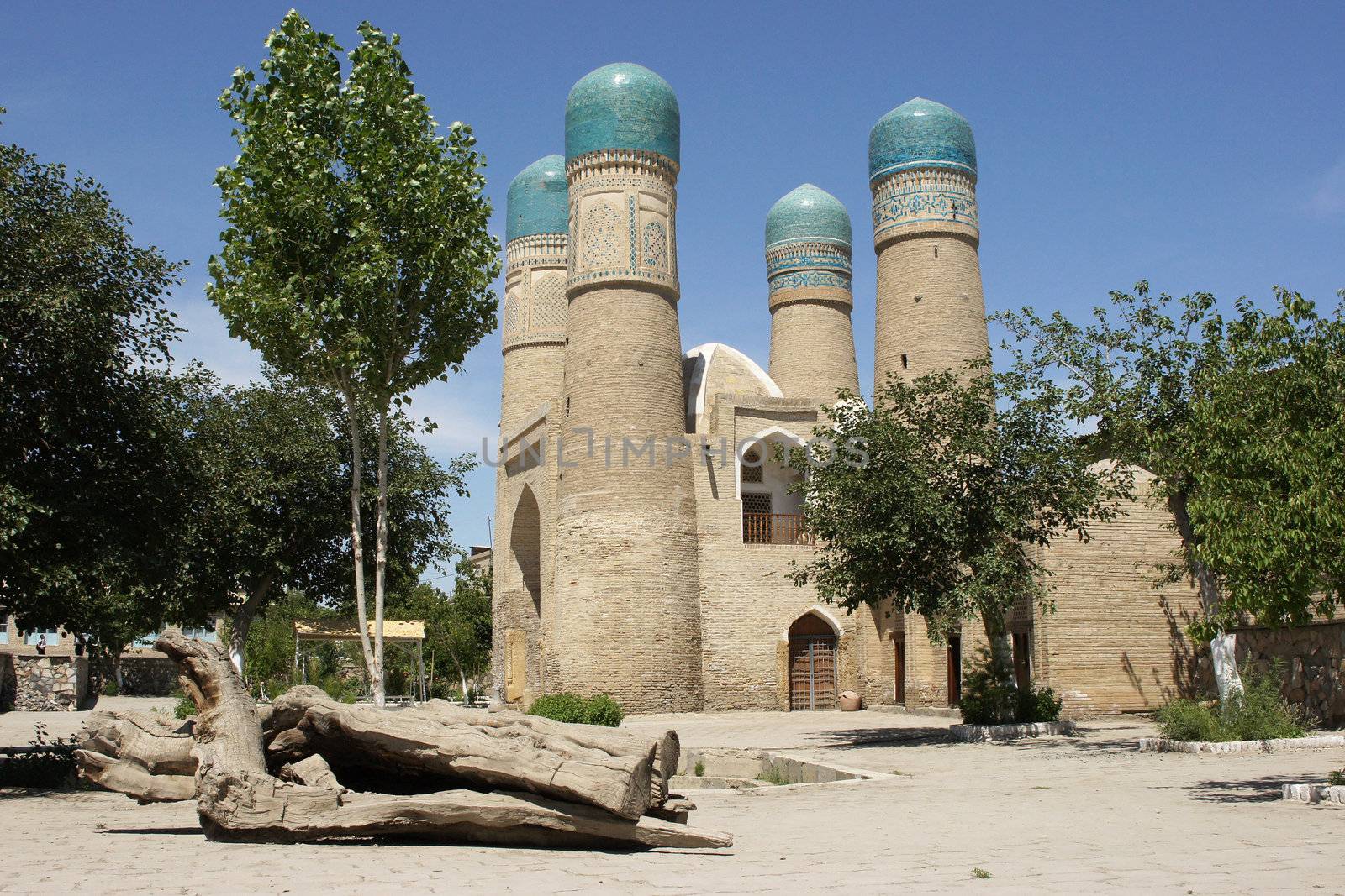 Madrassa Chor Minor, Bukhara, silk road, Uzbekistan, Asia