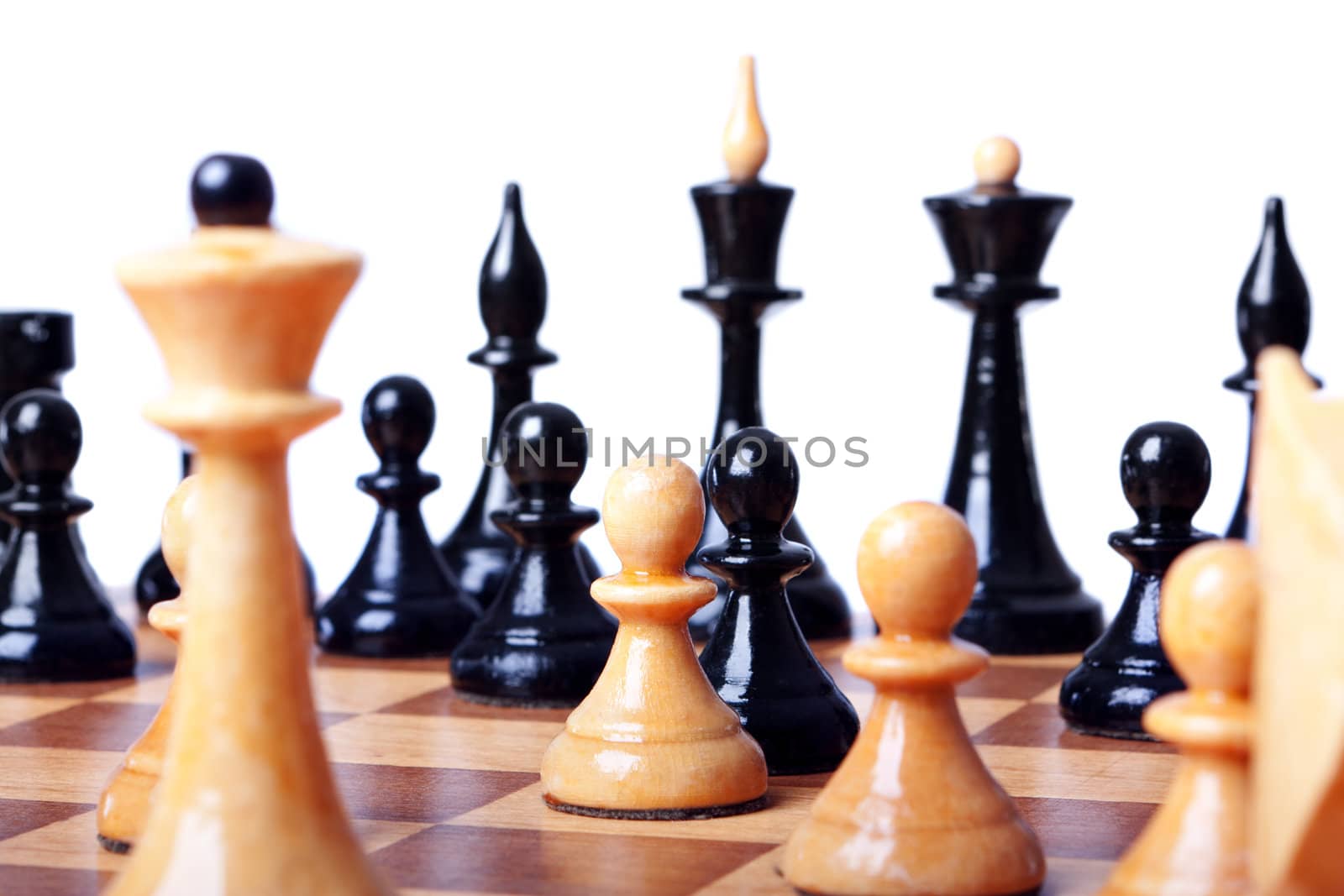 chess board focused closeup by nigerfoxy