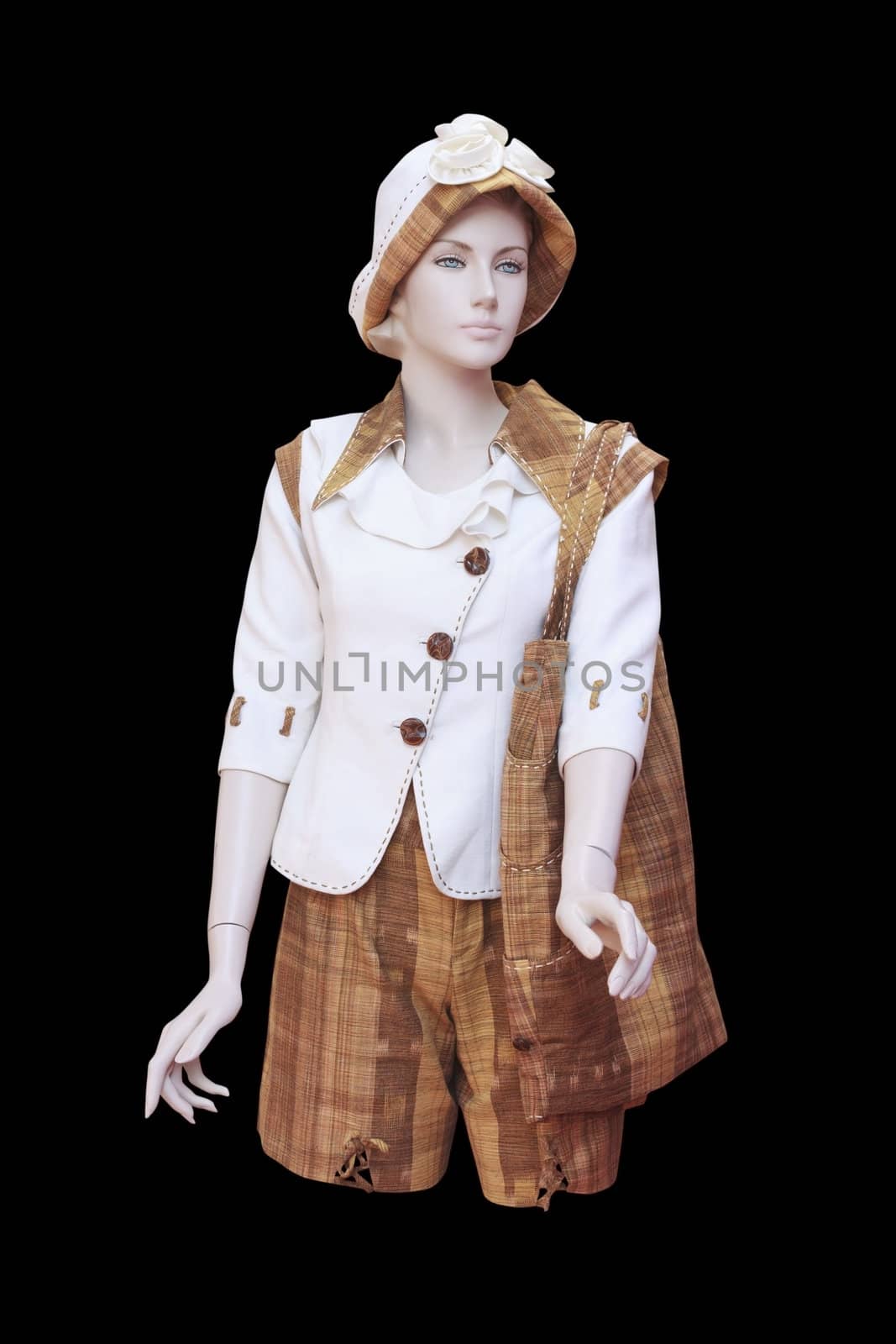 Woman fashion on mannequin isolated