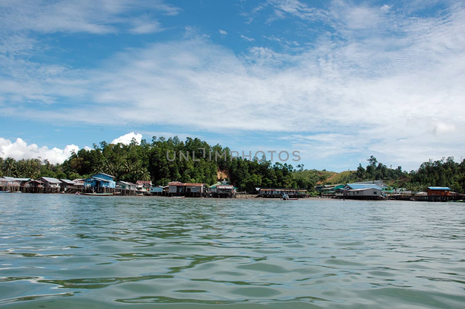 fishing village at Tarakan, Indonesia by antonihalim