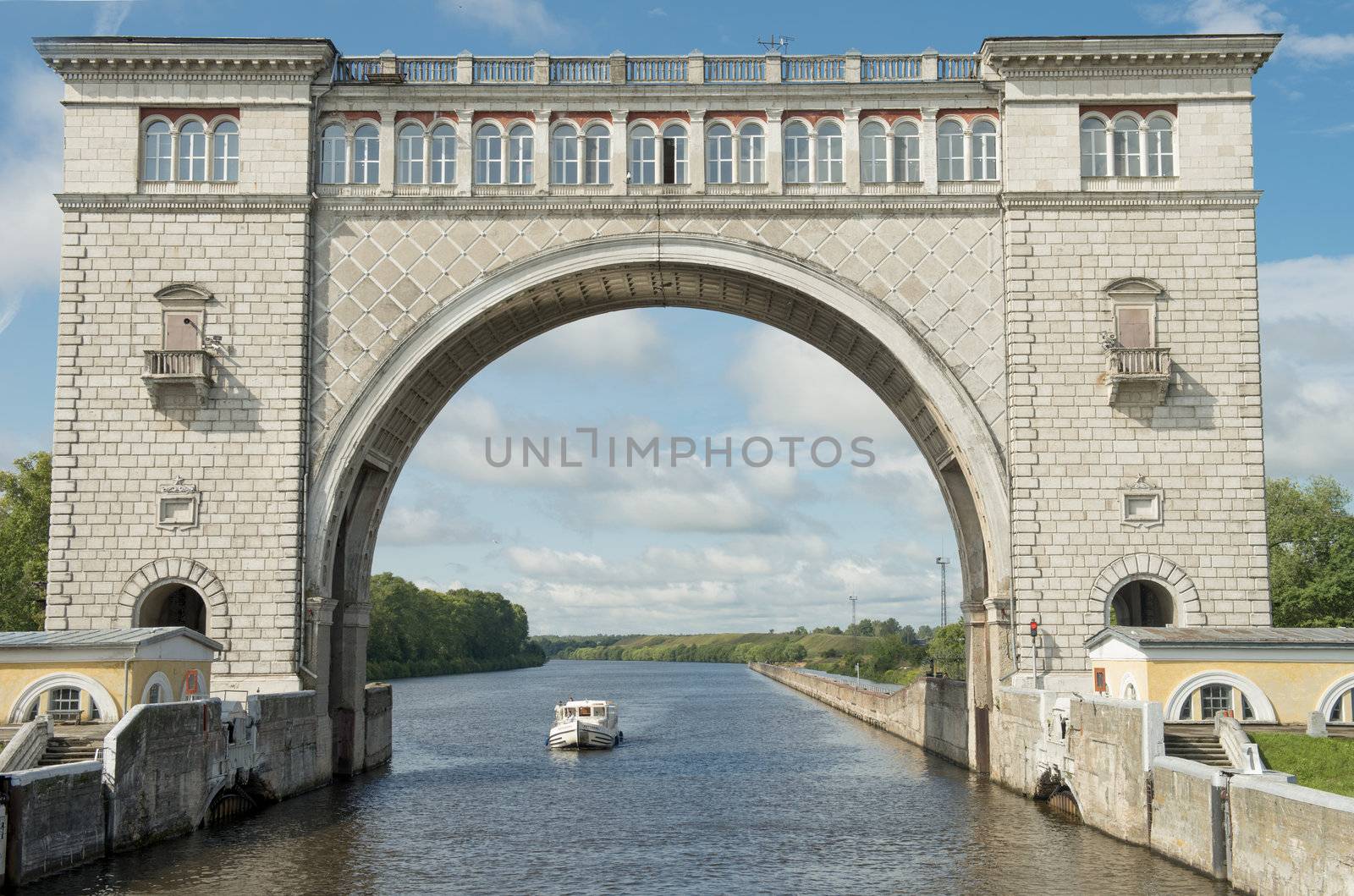 River lock on the Moscow canal. Taken on July 2012.