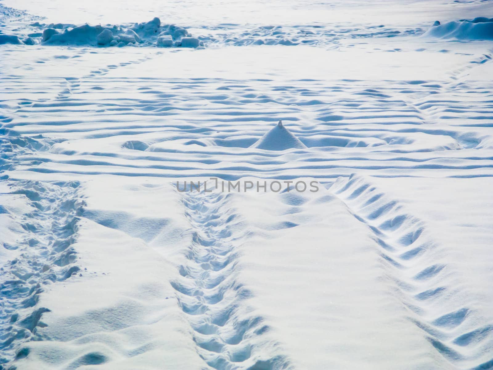Pattern in the snow by edan