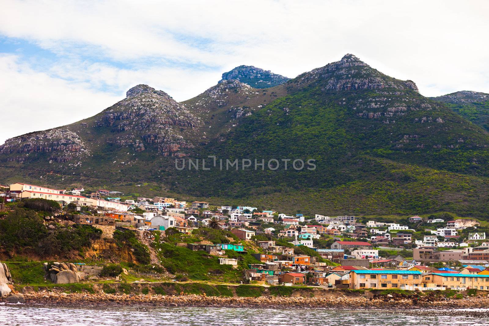 Seaside houses on the hillside over Hout Bay