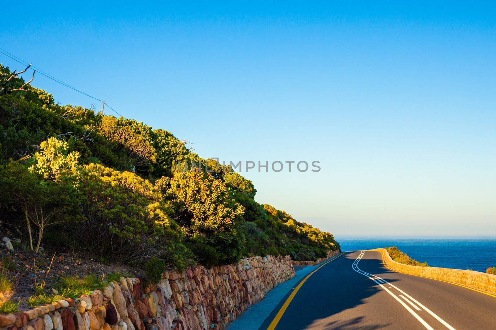 Seaside Curving Road by edan
