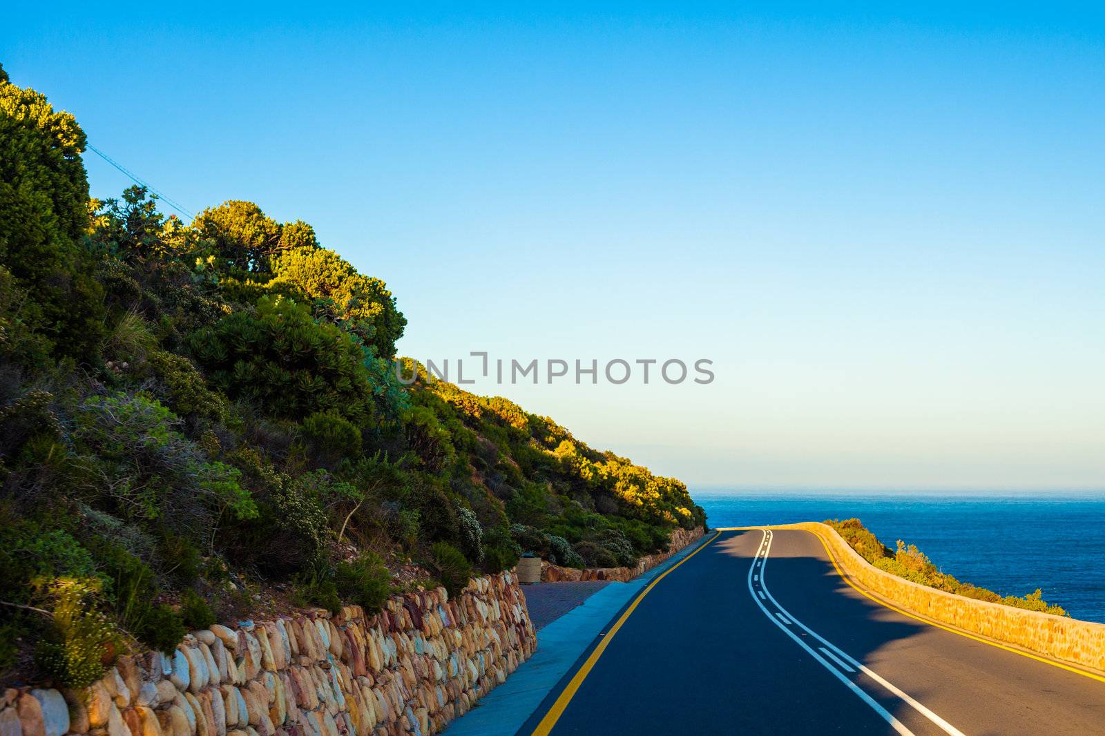 Seaside Curving Road by edan
