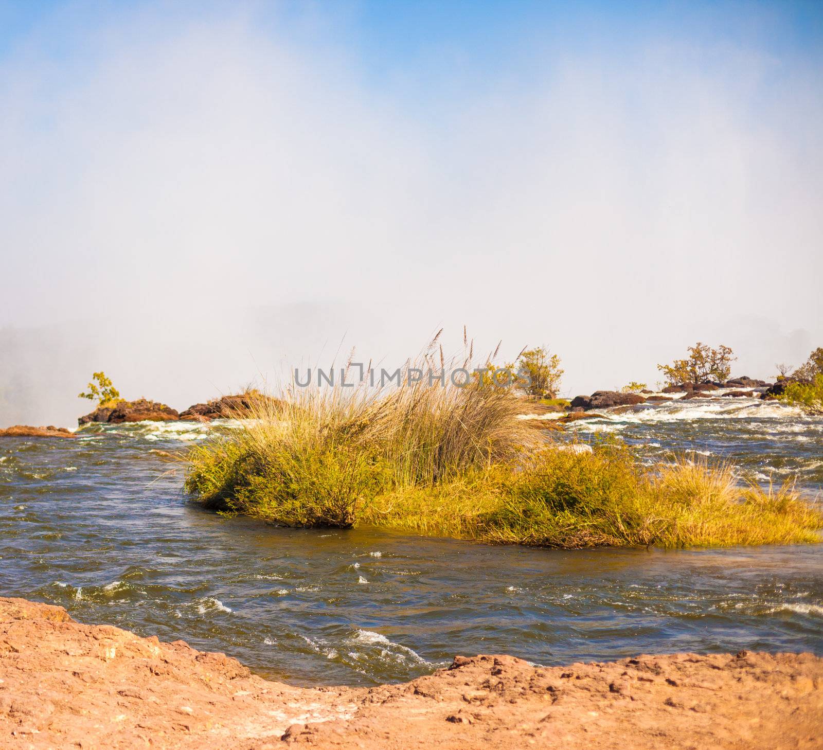 Whitewater rapids at Victoria Falls, Livingstone, Zambia
