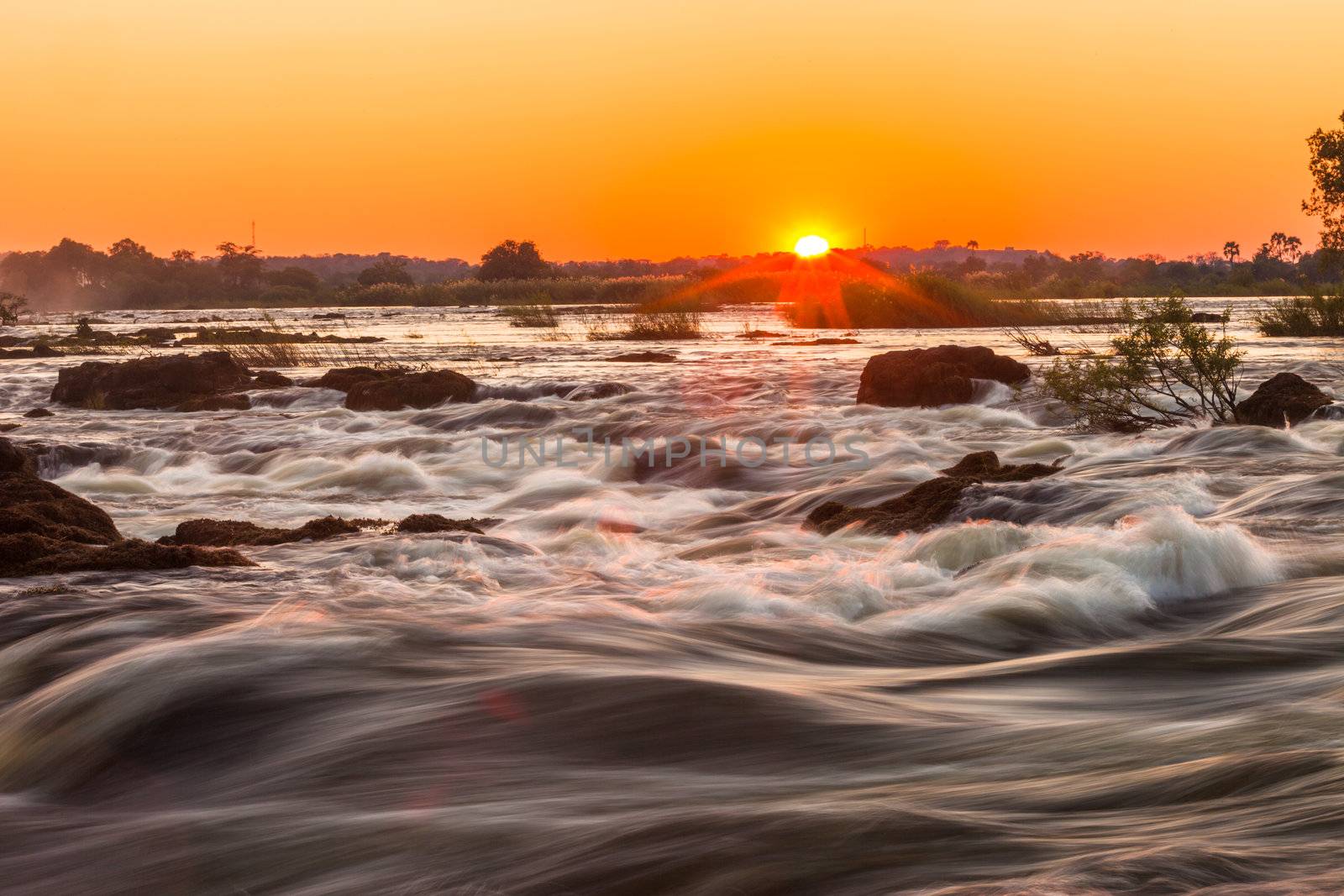 Whitewater rapids at Victoria Falls by edan