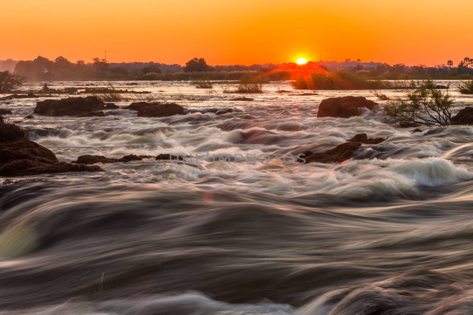 Whitewater rapids at Victoria Falls by edan