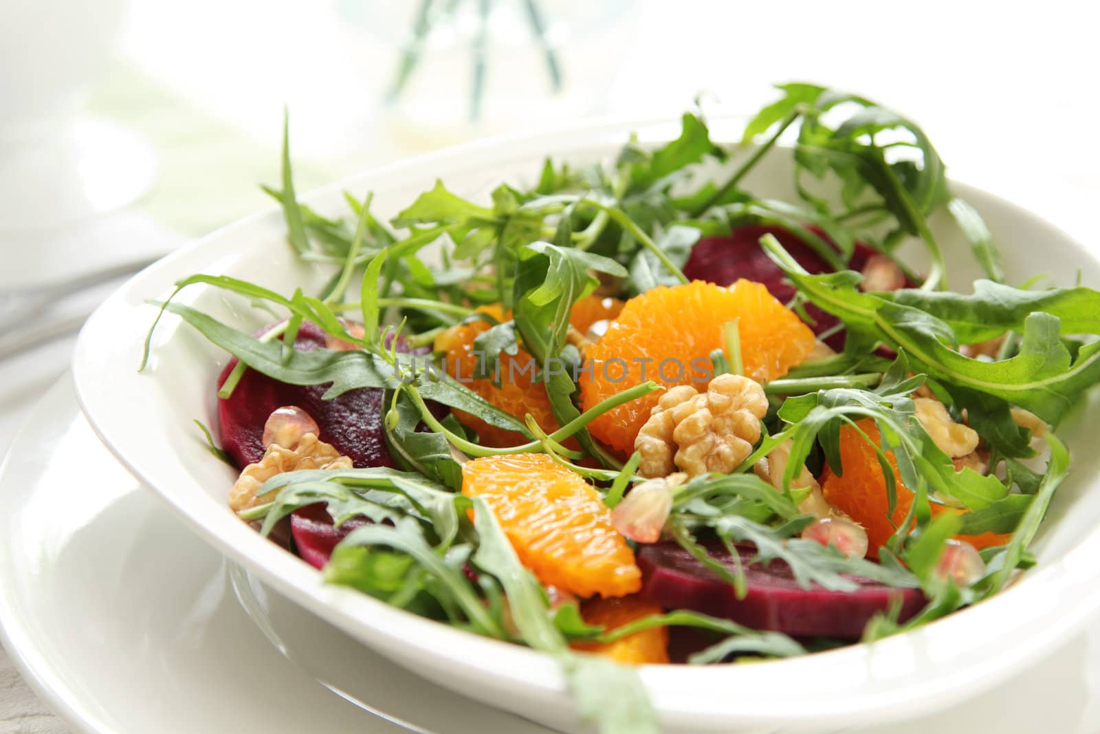 Rocket with orange and beetroot salad by vanillaechoes