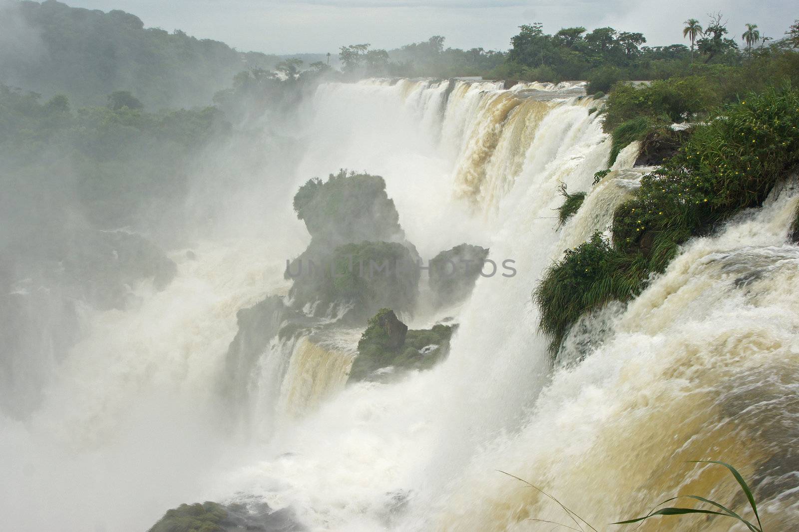 Waterfalls of Iguazu, one of the biggest in the world, Argentina, South America