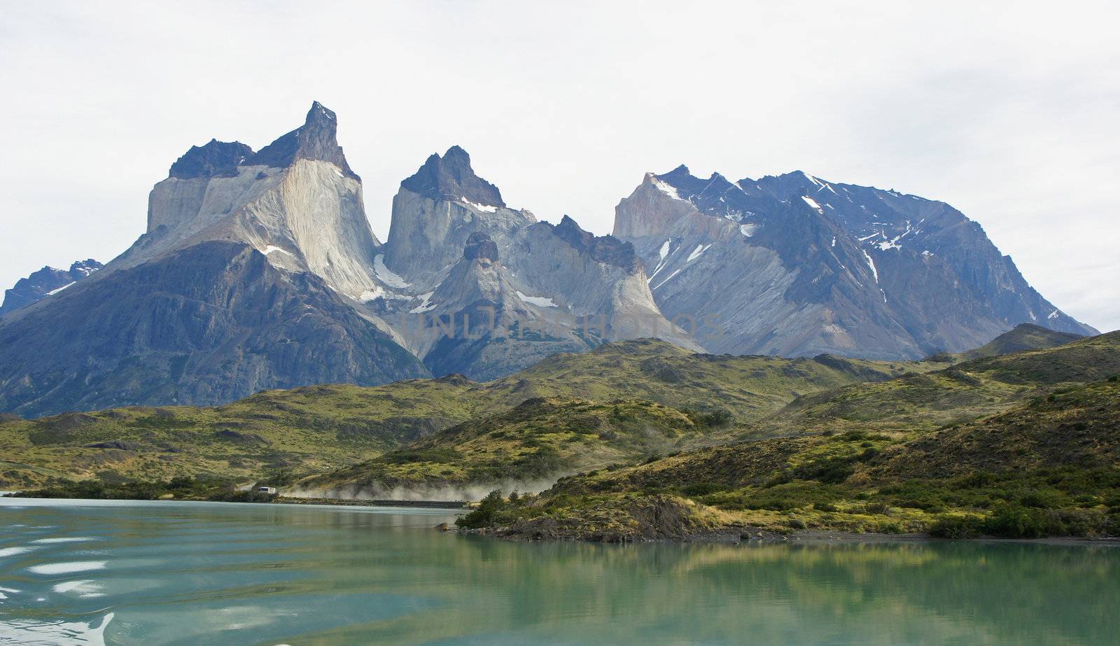 Landscape within the national park Torres del Paine, Patagonian Andes Mountains, Chile, South America