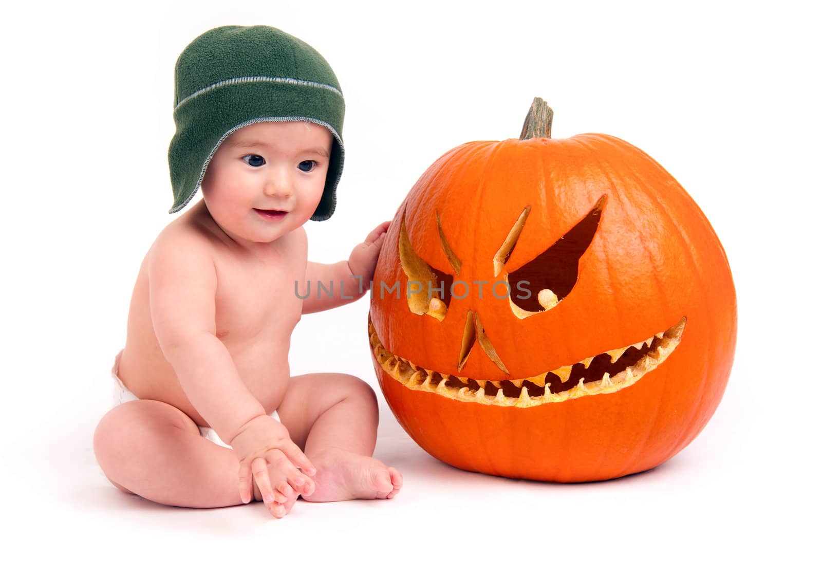 Boy with Pumpkin by ChrisBoswell
